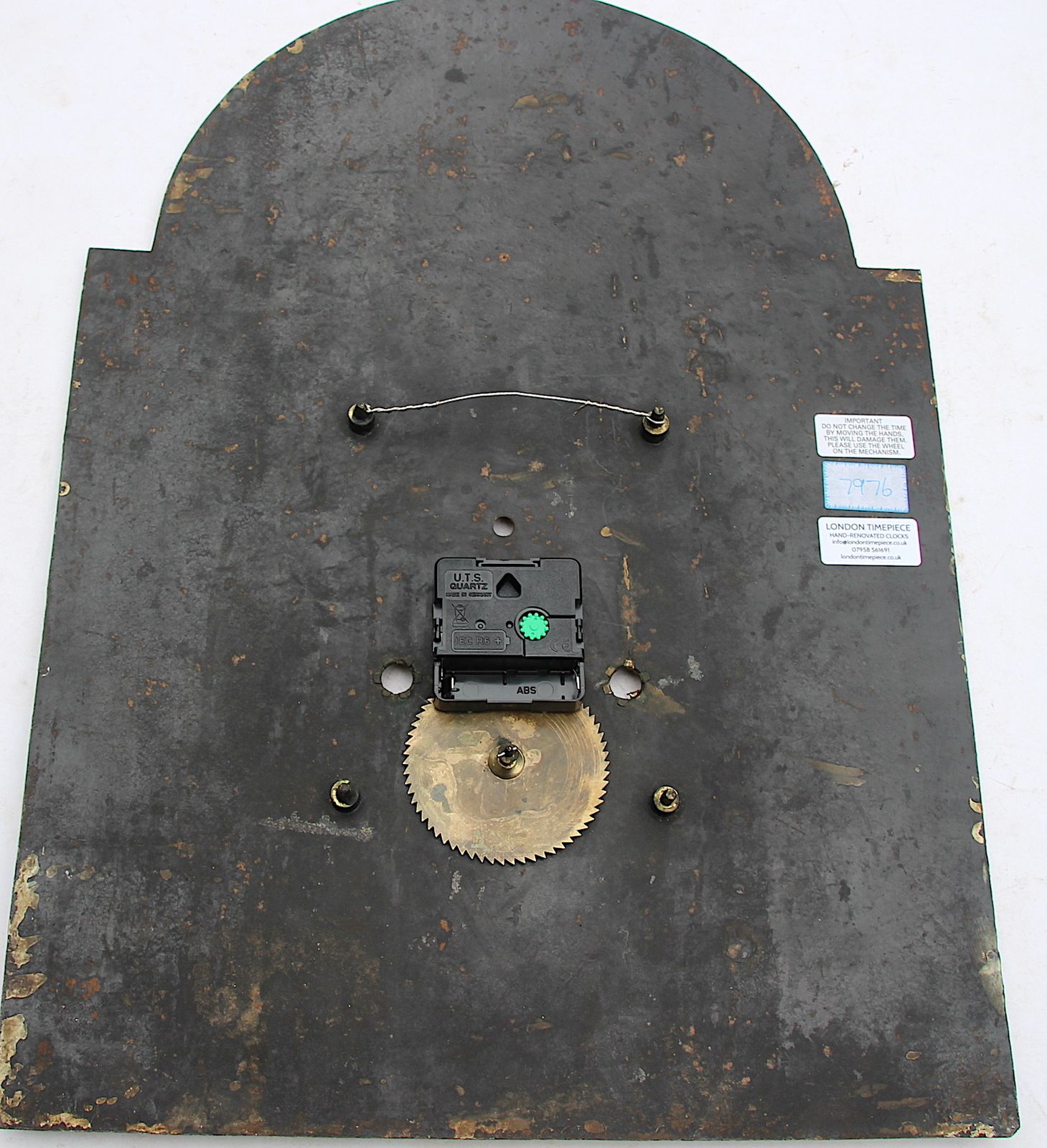 Original 18th Century Iron Grandfather/Longcase Clock Dial. Fully Guaranteed. photo vintage