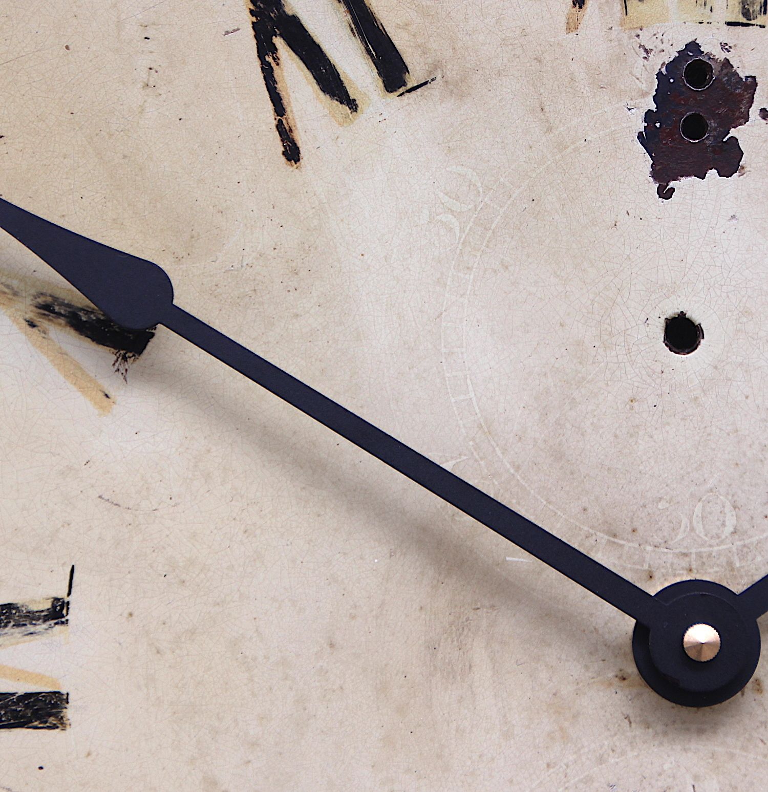 Original 18th Century Iron Grandfather/Longcase Clock Dial. Fully Guaranteed. photo 155.0