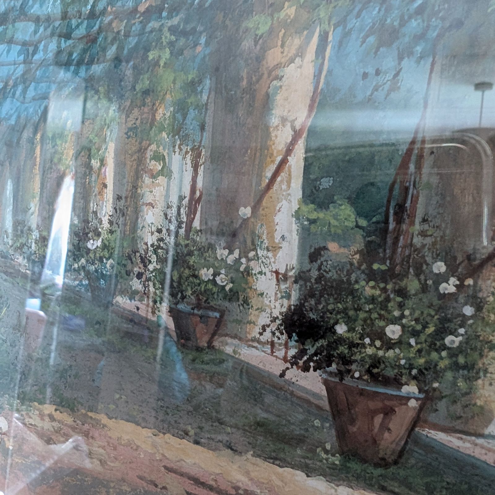 Antique Yves Giani Watercolour/Gouache Painting Italian Gold Gilt Frame photo 120.0
