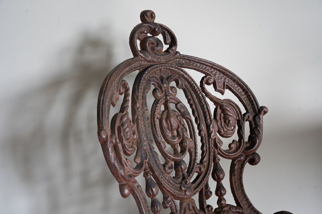 Cast Iron Coalbrookdale Style Garden Patio Set photo Garden Furniture