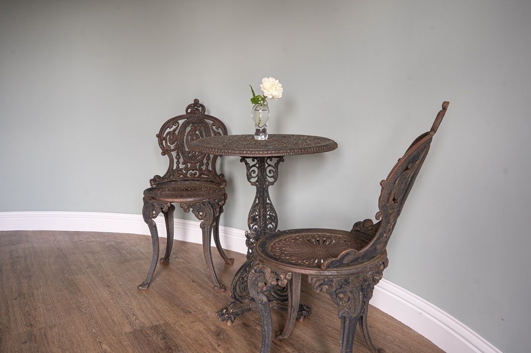 Cast Iron Coalbrookdale Style Garden Patio Set photo buy