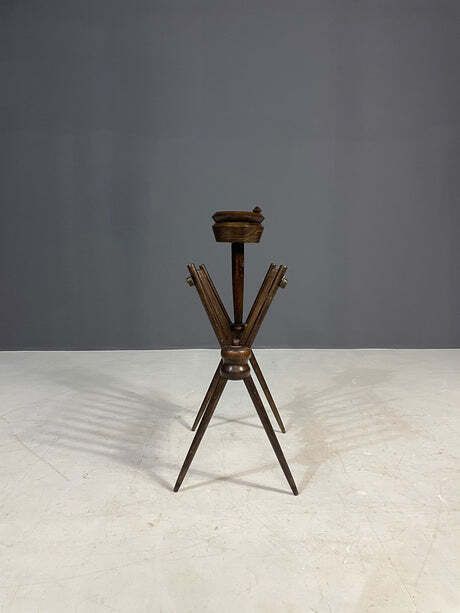 French Vintage Beech Magazine Rack, 1960s photo 252.0