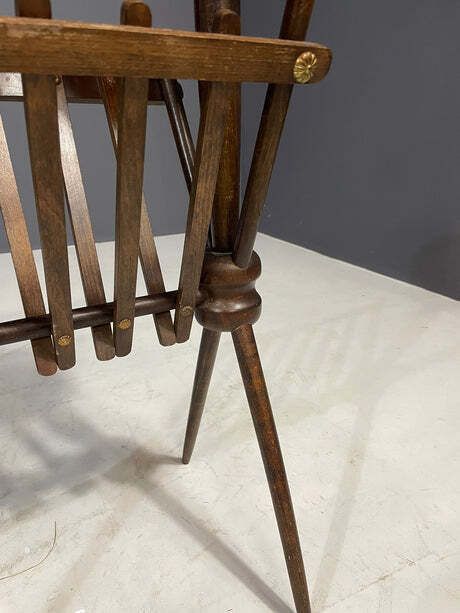 photo furniture French Vintage Beech Magazine Rack, 1960s
