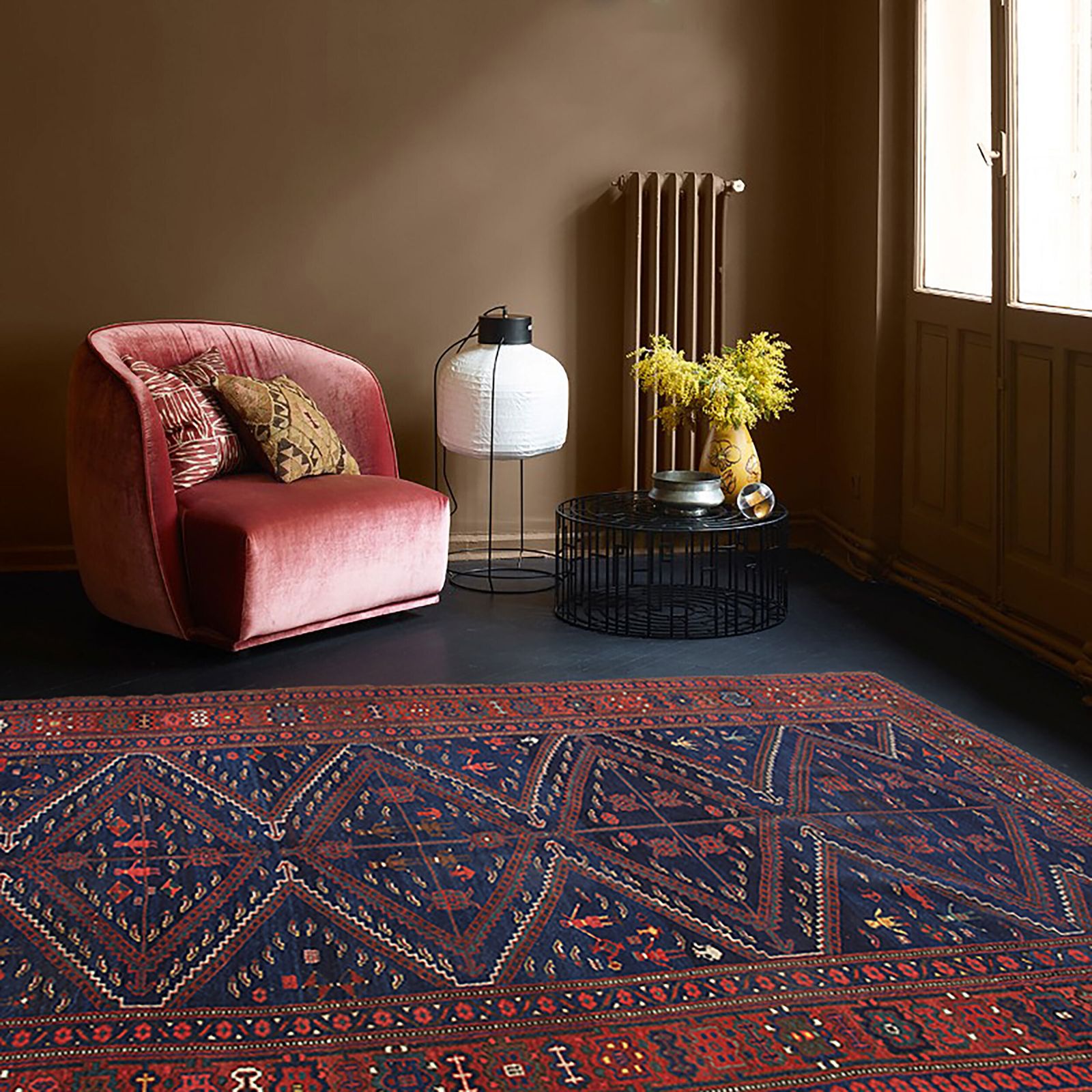 Antique Kurdish Carpet 307x168cm photo Textiles