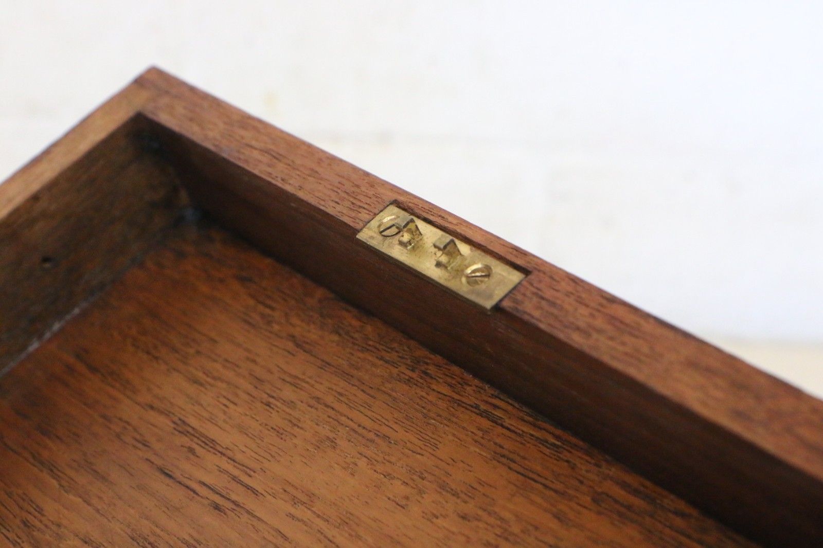 photo buy Antique Carved Box Mahogany Hinged + Lock Beautiful Design Arts & Crafts Period