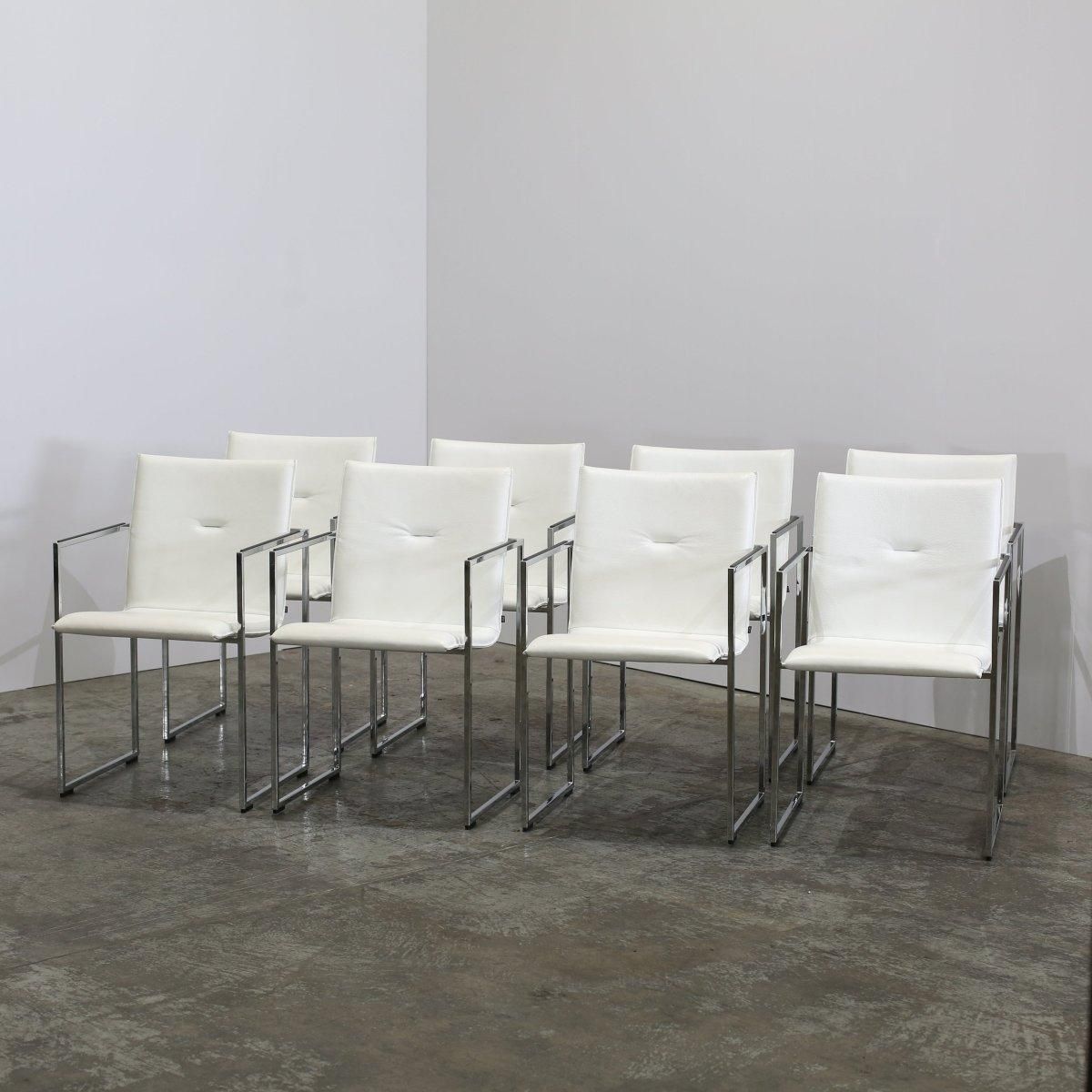 Arco Frame Chairs By Burkhard Vogtherr, Set Of Eight photo 3901.95