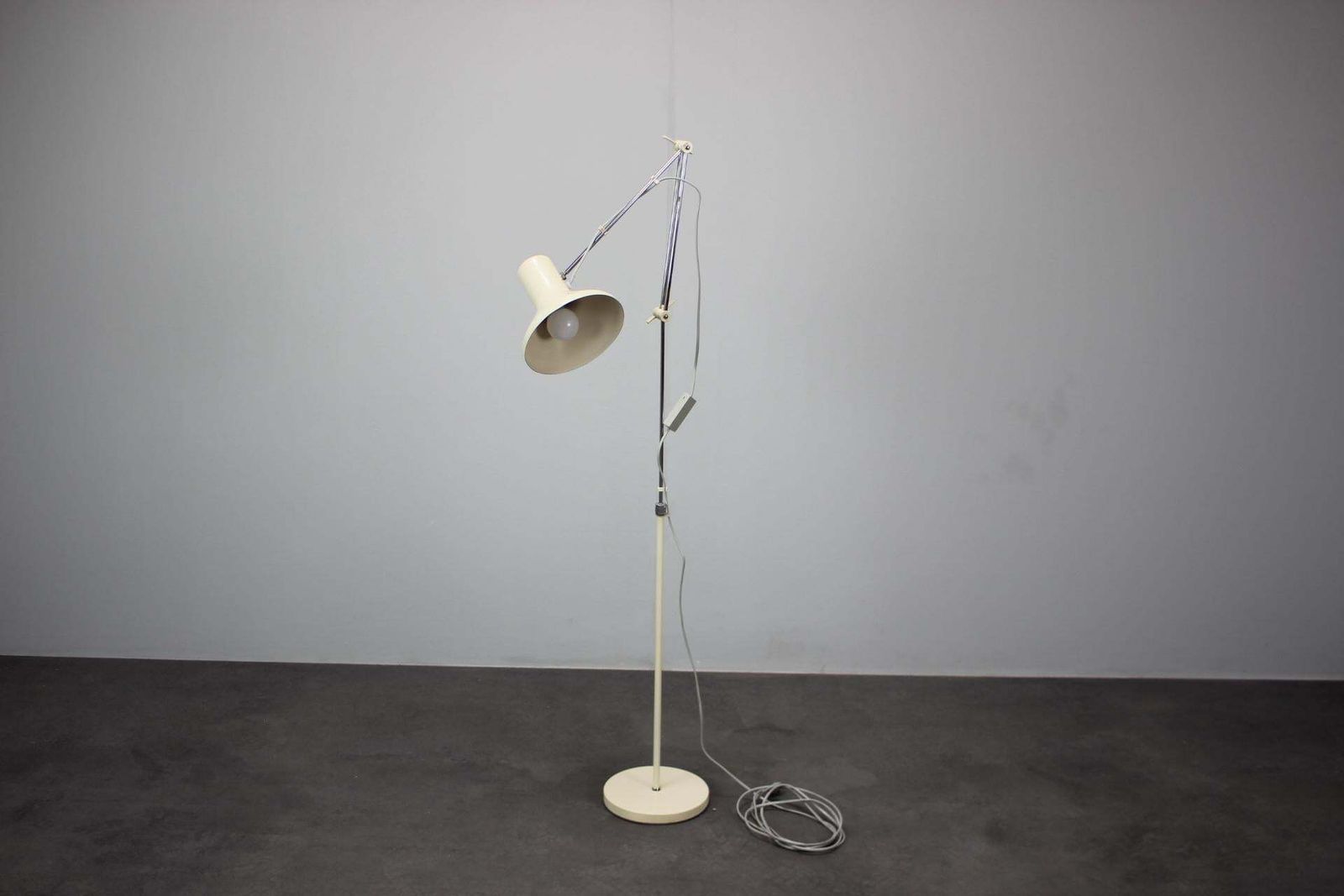 Mid Century Adjustable Floor Lamp, By J. Hurka For Napako, Czechoslovakia, 1960s photo Lighting
