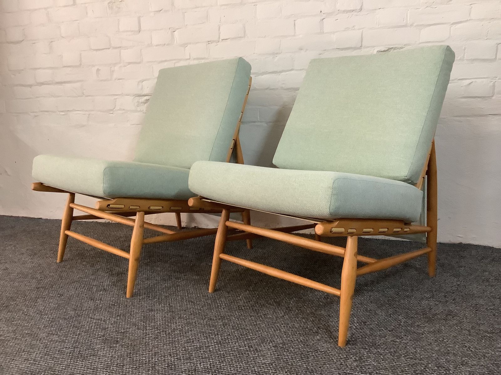 Pair Of Ercol 427 Easy Chairs. Produced 1959/70. photo 975.0