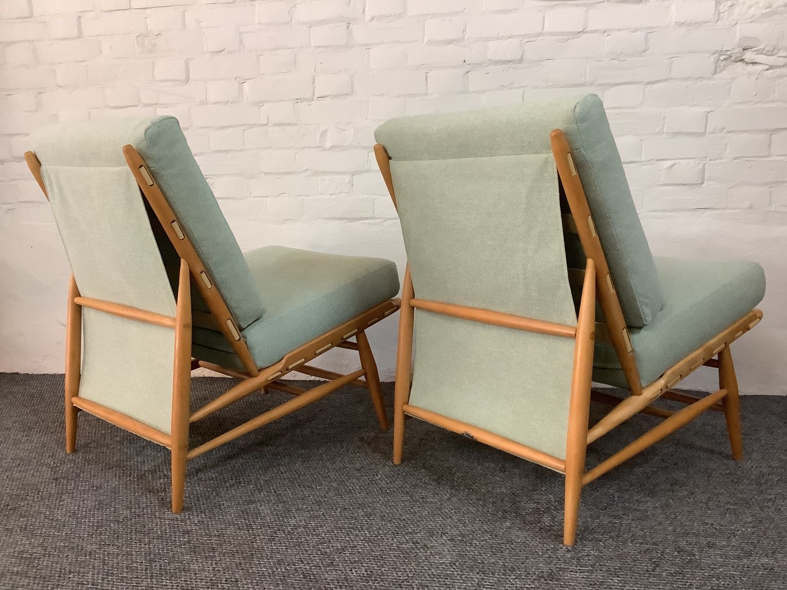 photo furniture Pair Of Ercol 427 Easy Chairs. Produced 1959/70.
