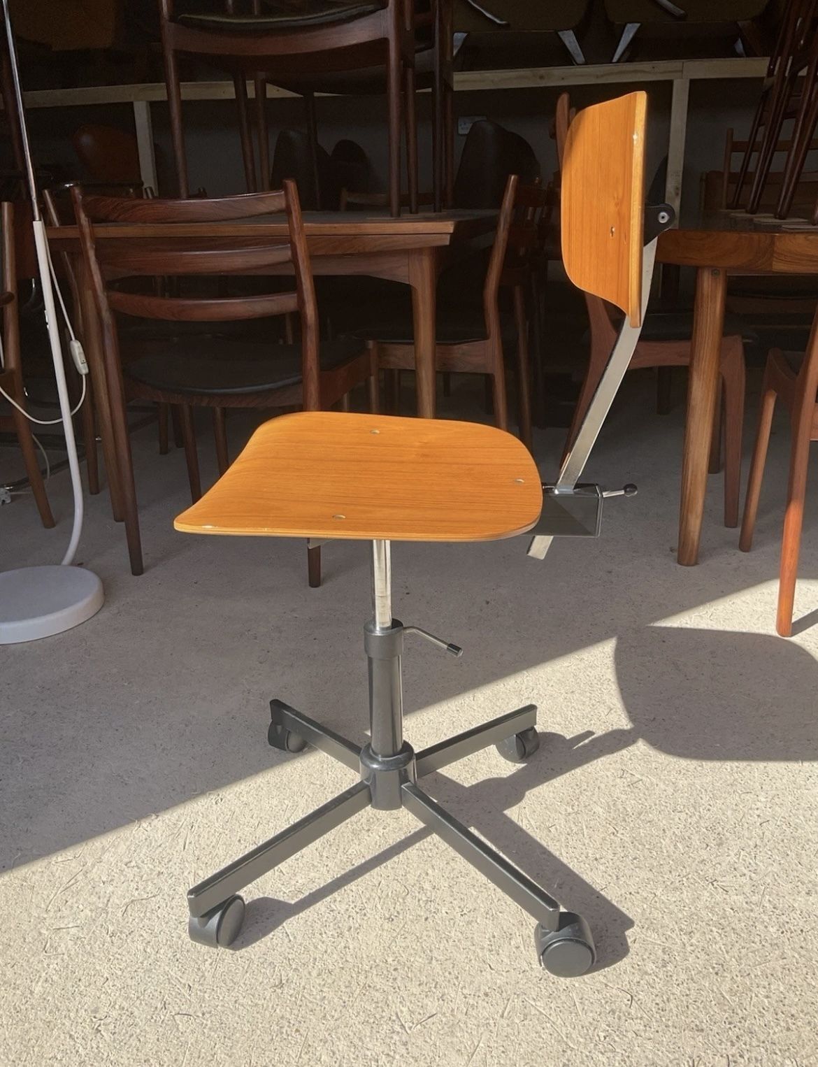 Danish Kevi Swivel Office Chair, Desk Chair By Jørgen Rasmussen For Rabami photo for sale