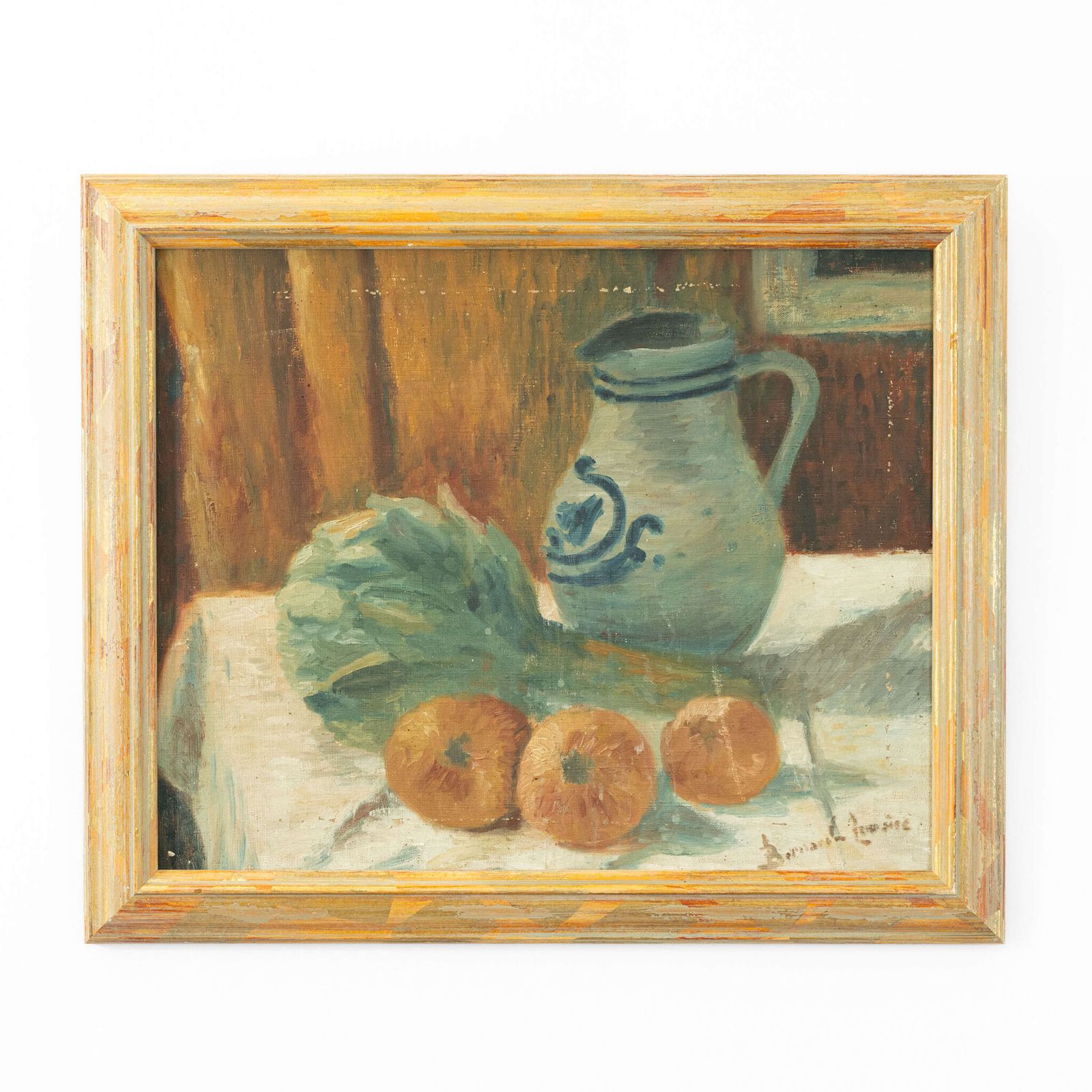 Louis Bernard Lemaire. Oil On Canvas: Still Life