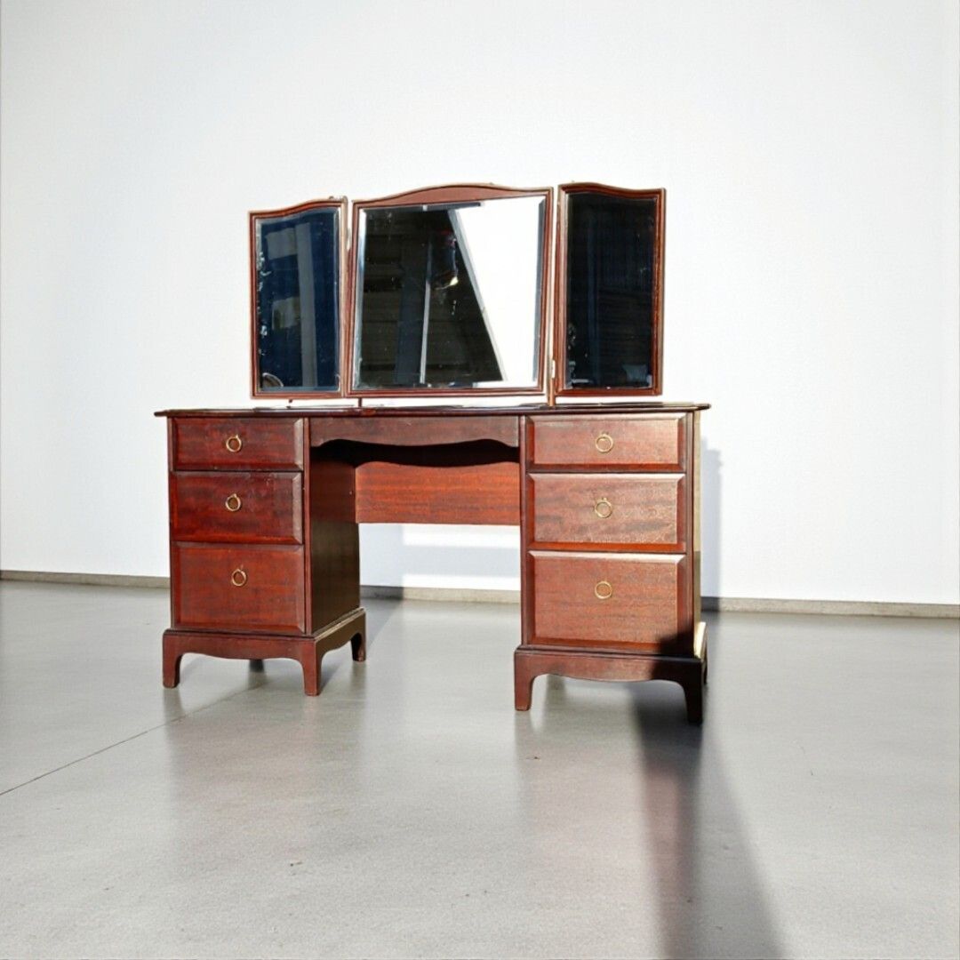 Vintage Stag Minstrel Bedroom Suite – Dressing Table & Two Chests Of Drawers
