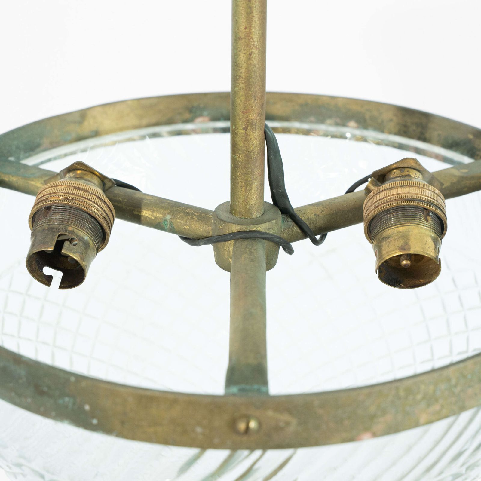 Early 20th Century Hanging Cut Glass Light photo Lighting