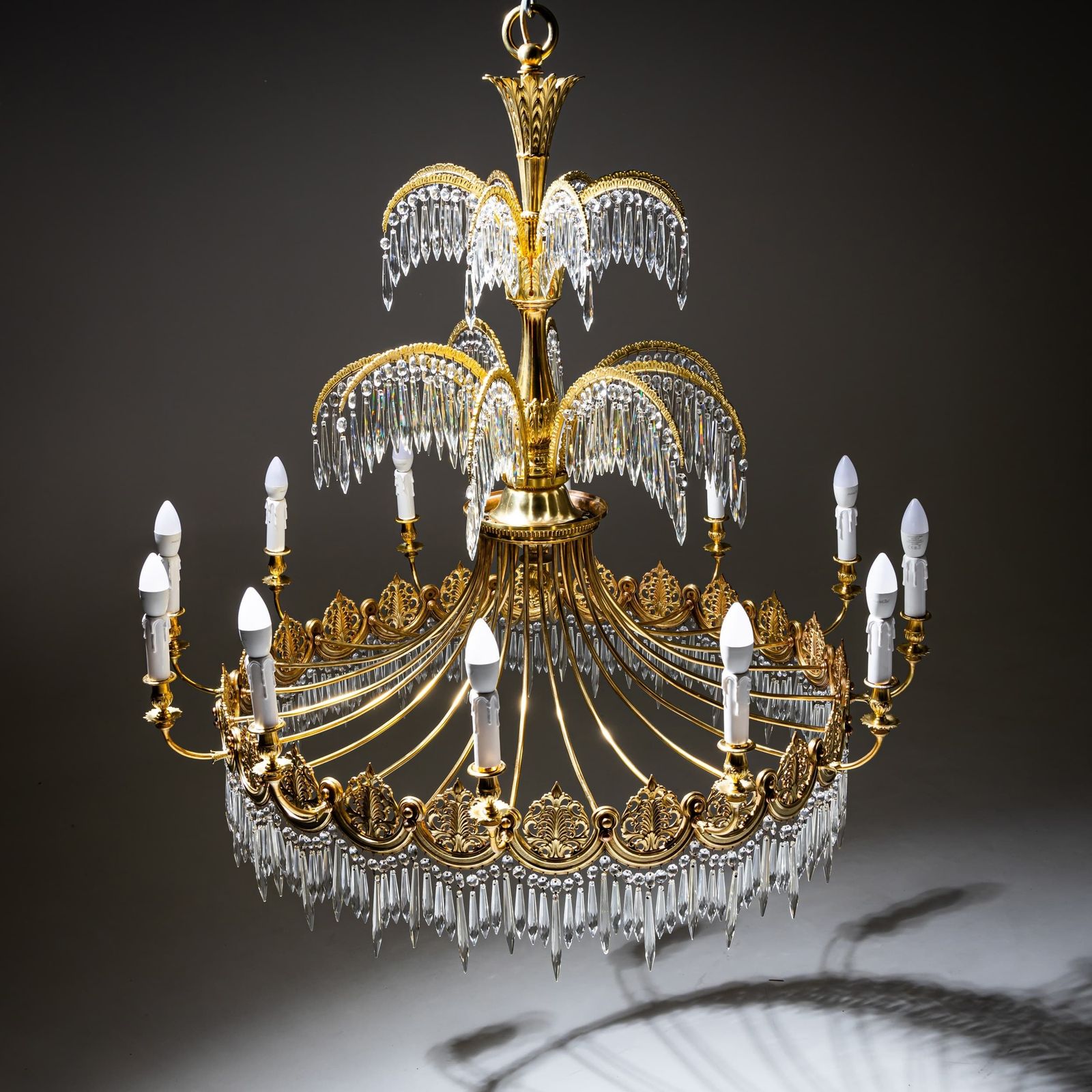 Empire Style Chandelier After Schinkel, Probably Berlin, Early 20th Century photo for sale