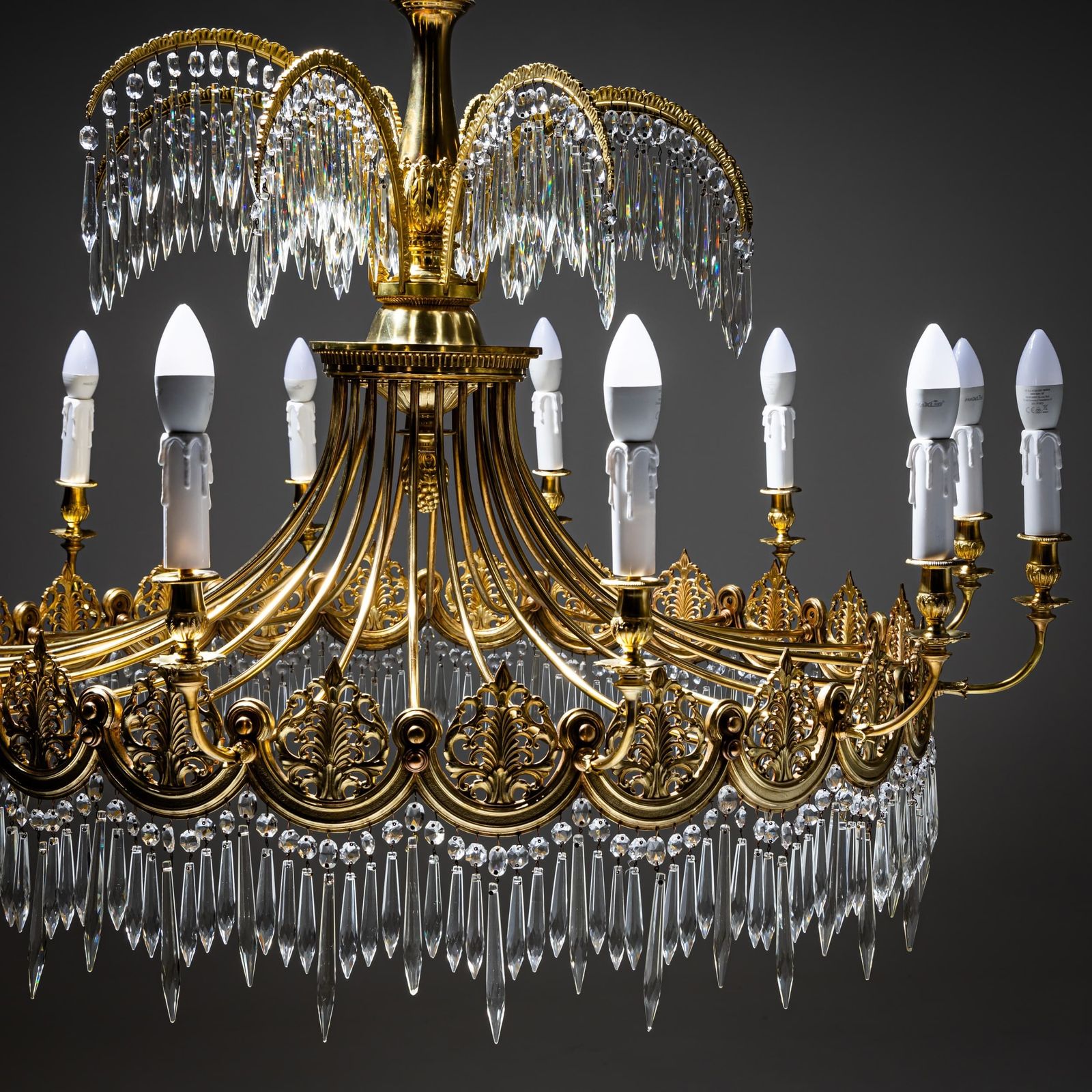 Empire Style Chandelier After Schinkel, Probably Berlin, Early 20th Century photo 12145.0