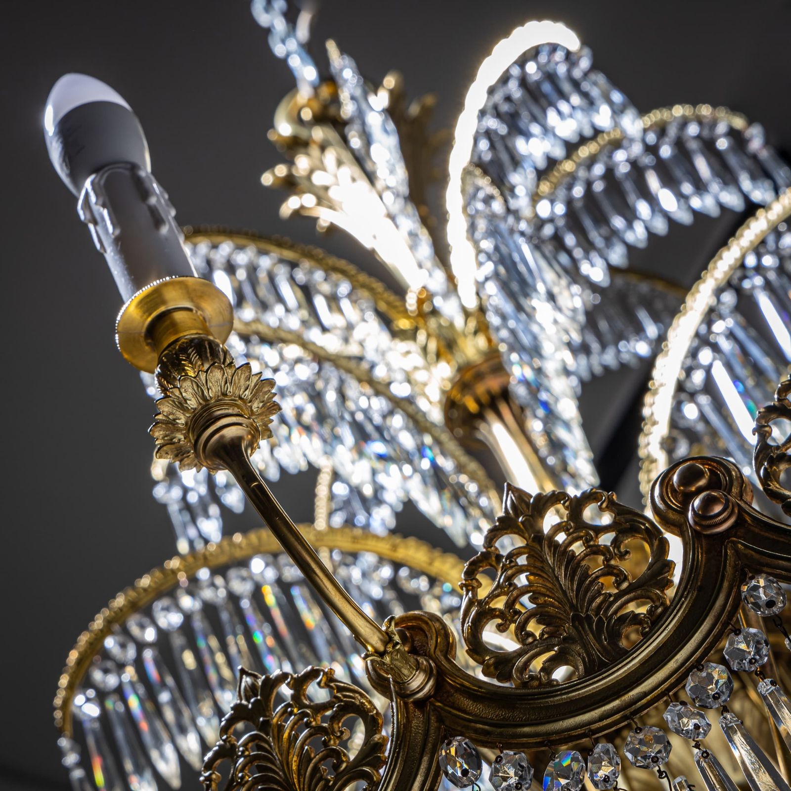 Lighting Empire Style Chandelier After Schinkel, Probably Berlin, Early 20th Century photo