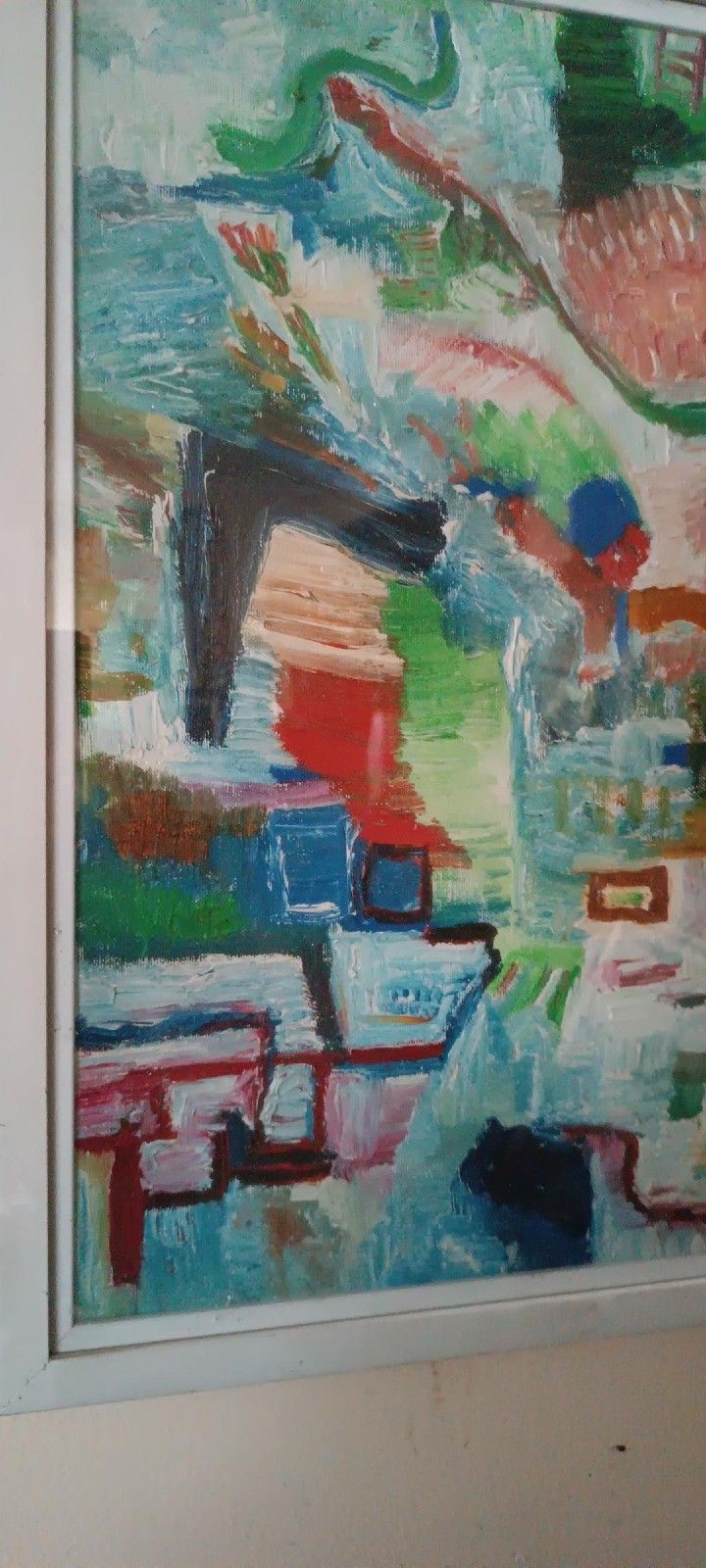 Abstract Painting Oil On Canvas Simone Ciani photo vinterior