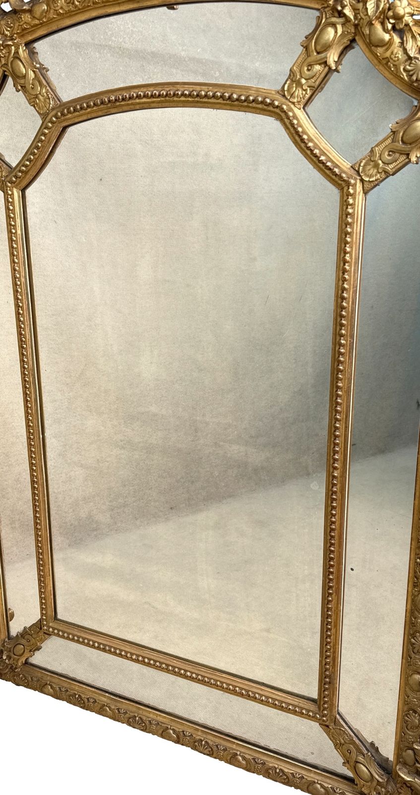 Large French 19th Century Gilt Marginal Mirror (France, Circa 1860) photo 4400.0