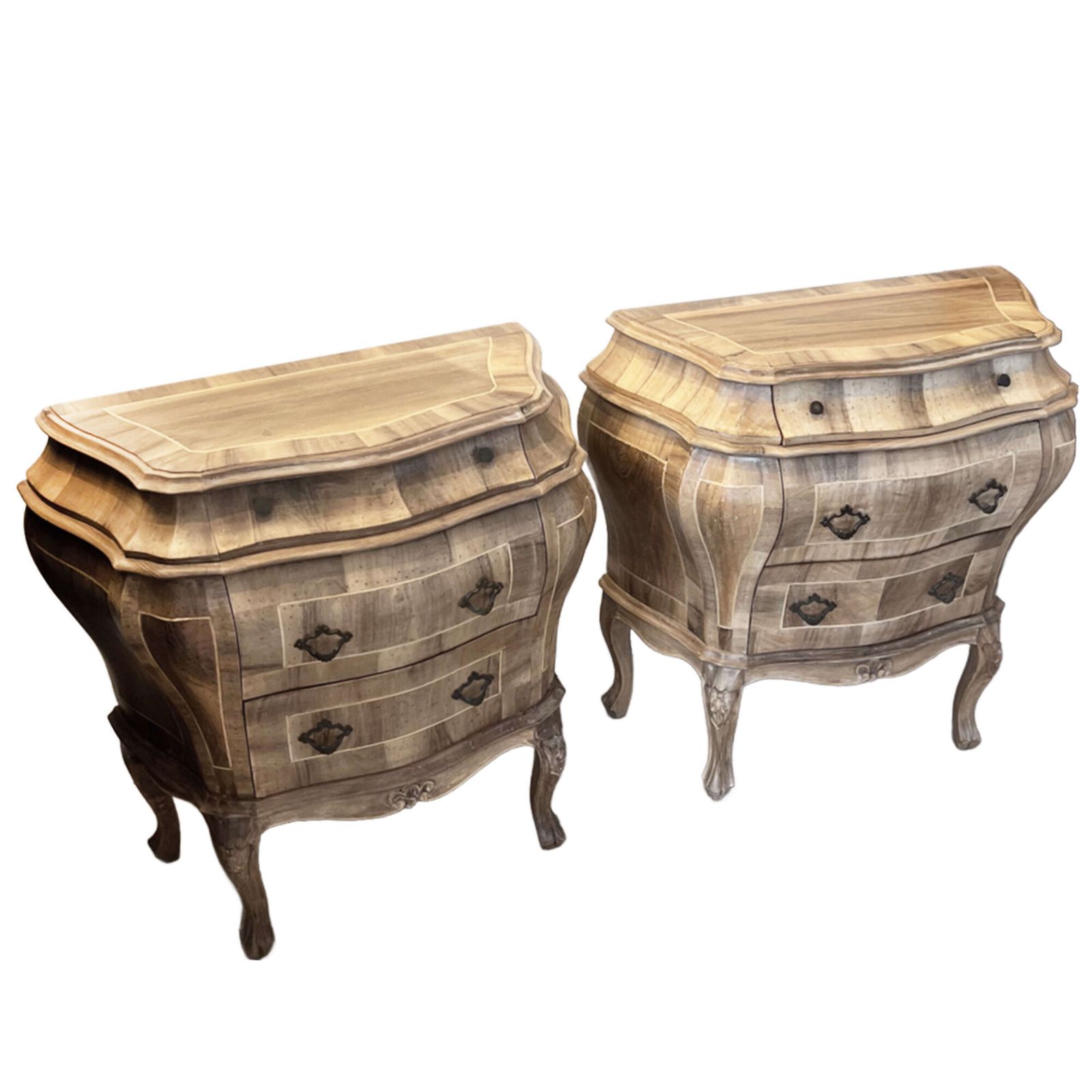 Pair Of Italian 18th Century Style Bombe Commodes photo furniture