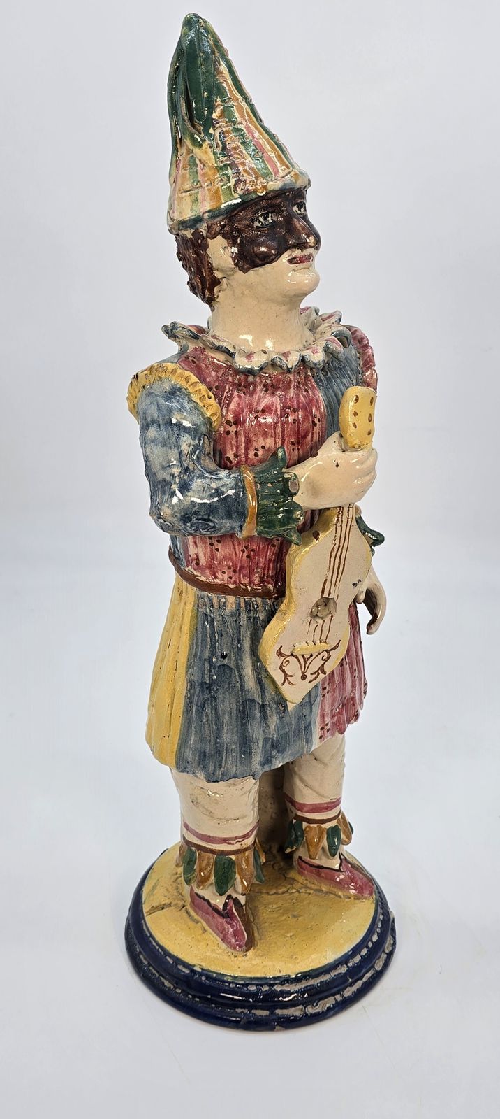 Home Decor Italian Majolica Pottery Figure Of A 17th Century Mischievous Theatrical Pulcinella, Circa 1890 photo