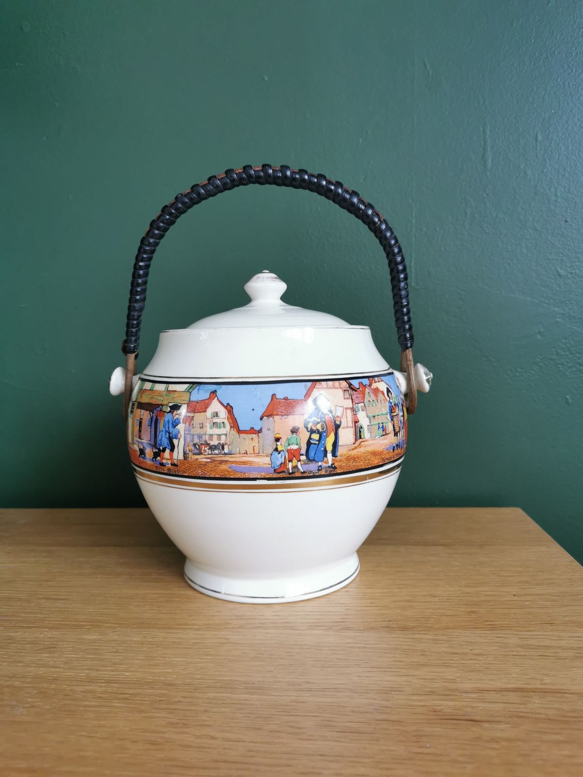 1930s Crown Ducal Cries Of London Biscuit Barrel photo furniture
