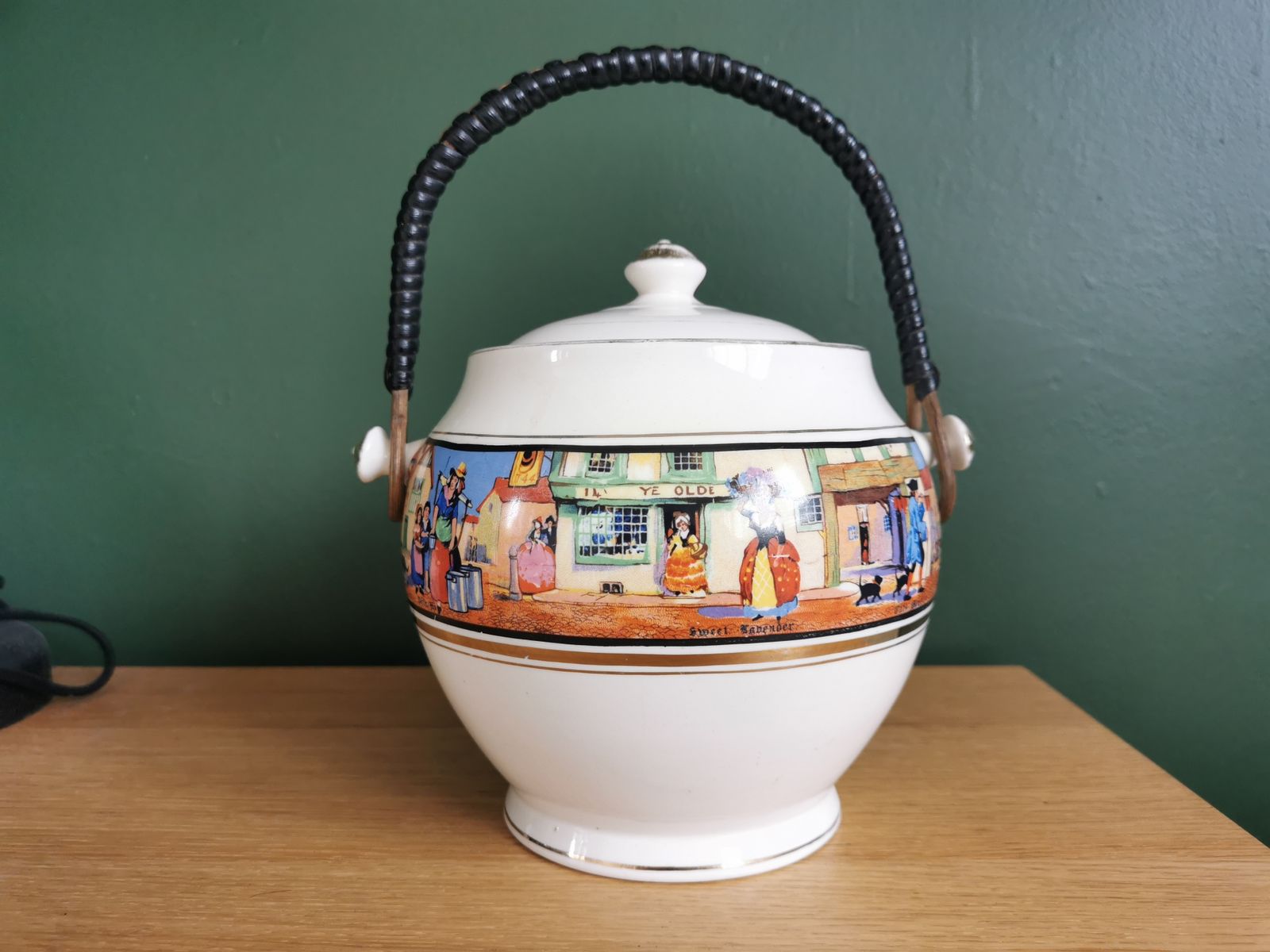 1930s Crown Ducal Cries Of London Biscuit Barrel photo Home Decor