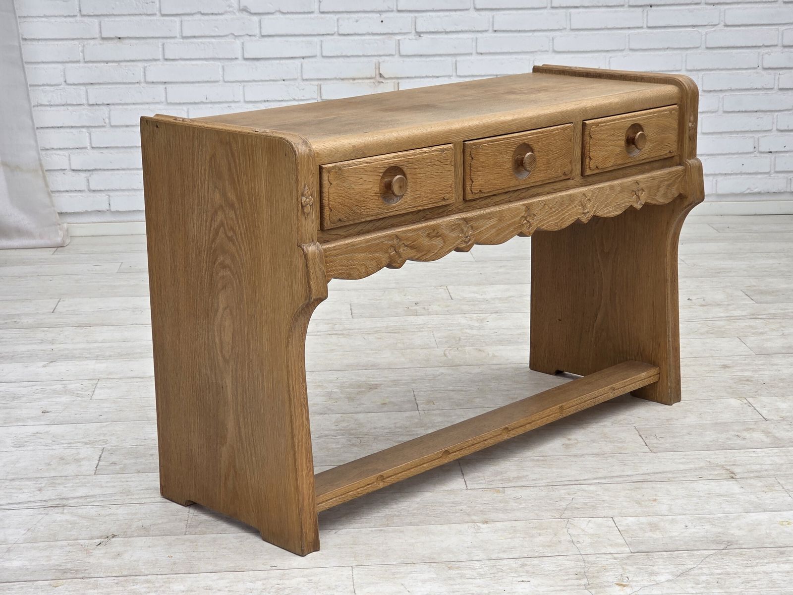 1970s, Danish Chest Of Drawers, Oak Wood, Original Good Condition. photo furniture