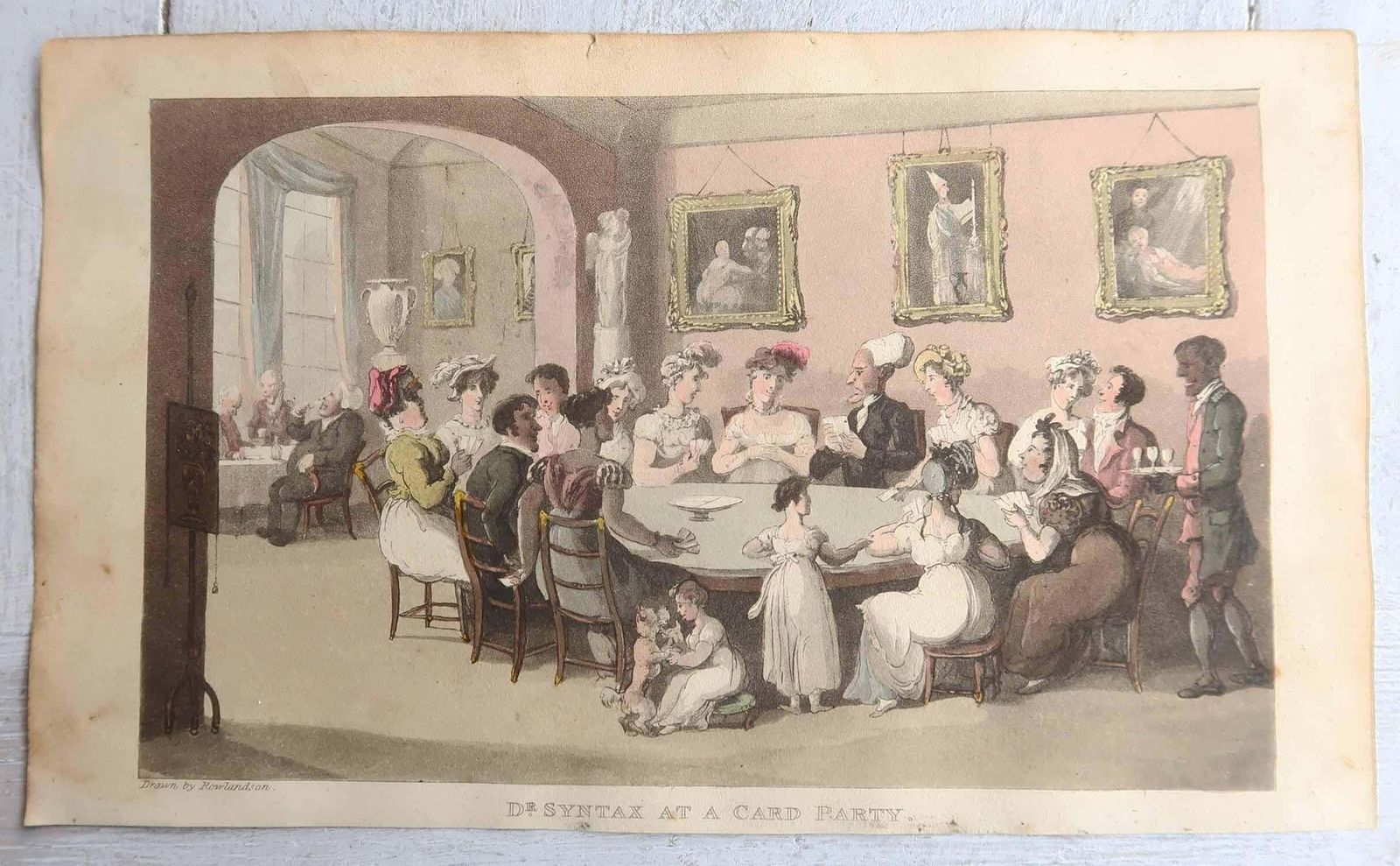 photo for sale Set Of 10 Original Antique Prints After Thomas Rowlandson. Dated 1819