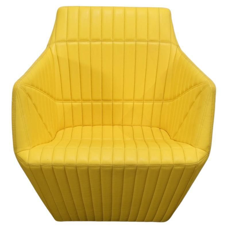Ligne Roset Yellow Facett Armchair By R. & E. Bouroullec