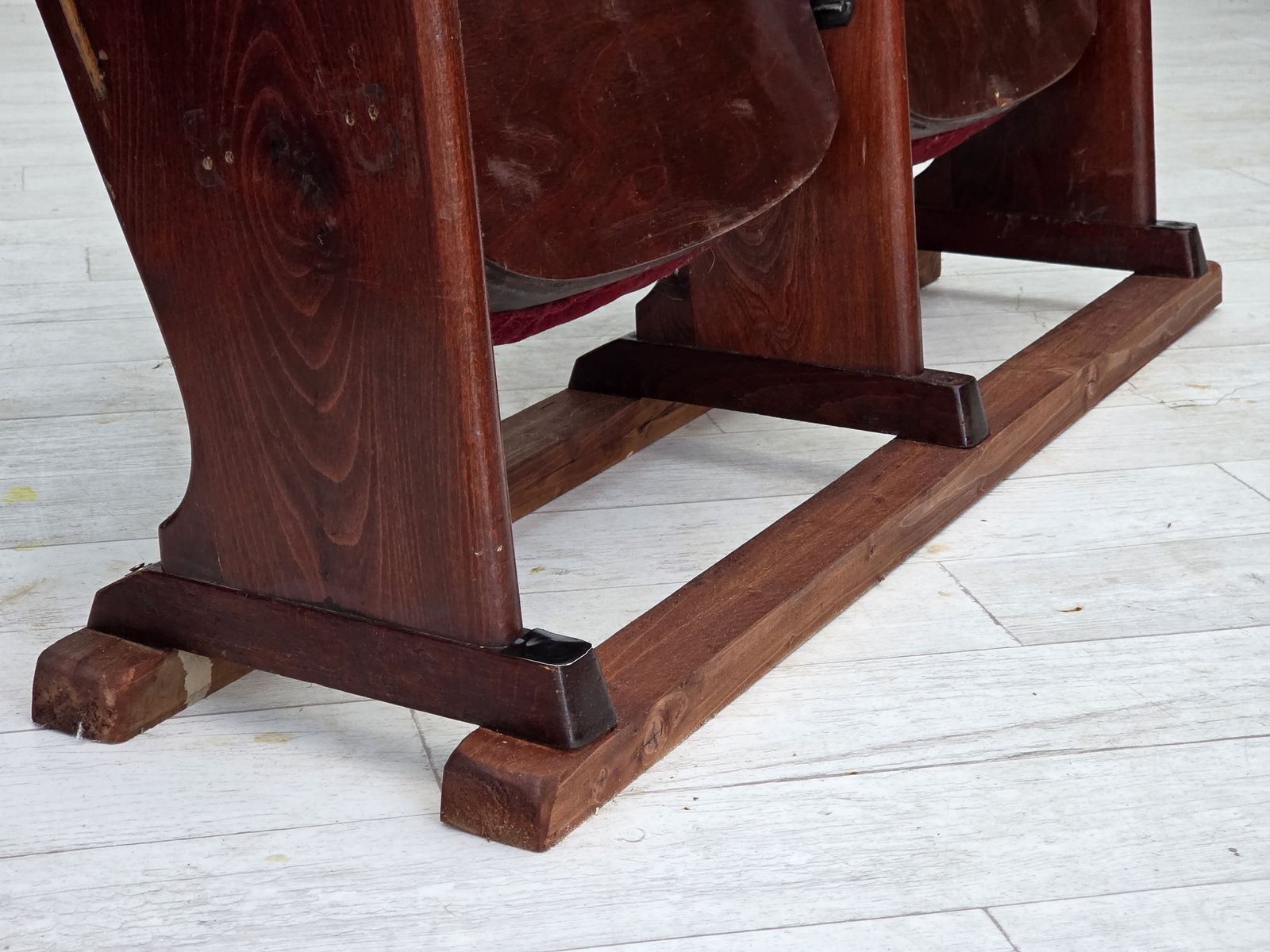 1950s, Danish Cinema/Theater Armchairs, Furniture Velour, Original Condition. photo 1470.0