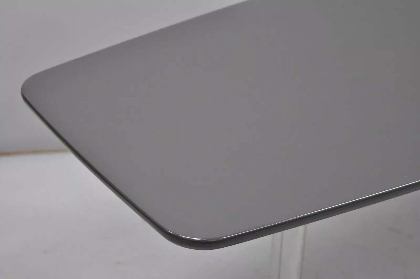 Minotti Italian Modern Surfboard Coffee Table With Chrome Steel Legs photo for sale