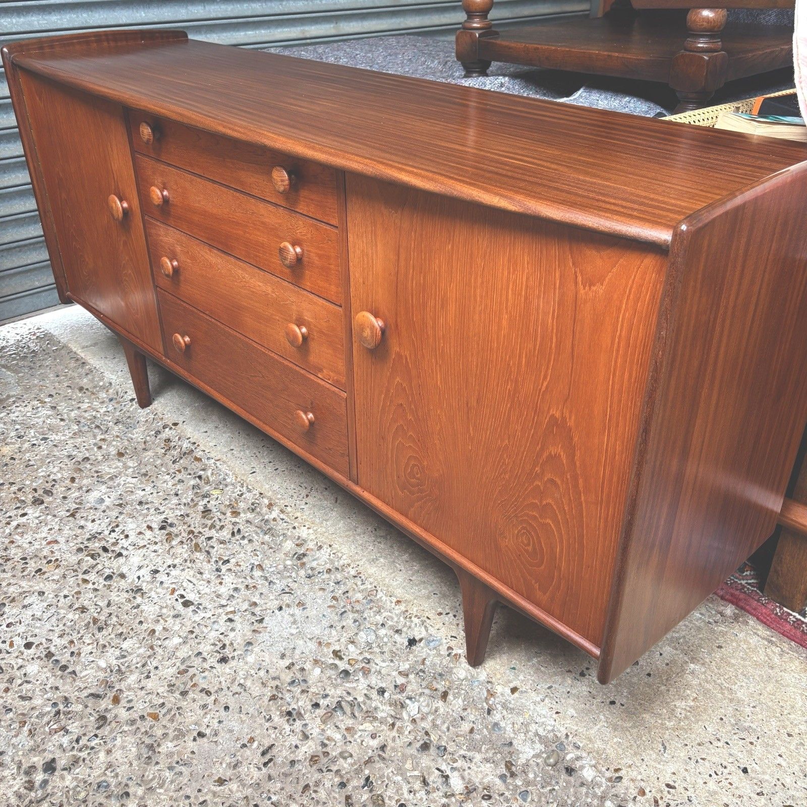 Mcm Afromosia & Teak “Volany” Sideboard By John Herbert For Younger Ltd C.1960