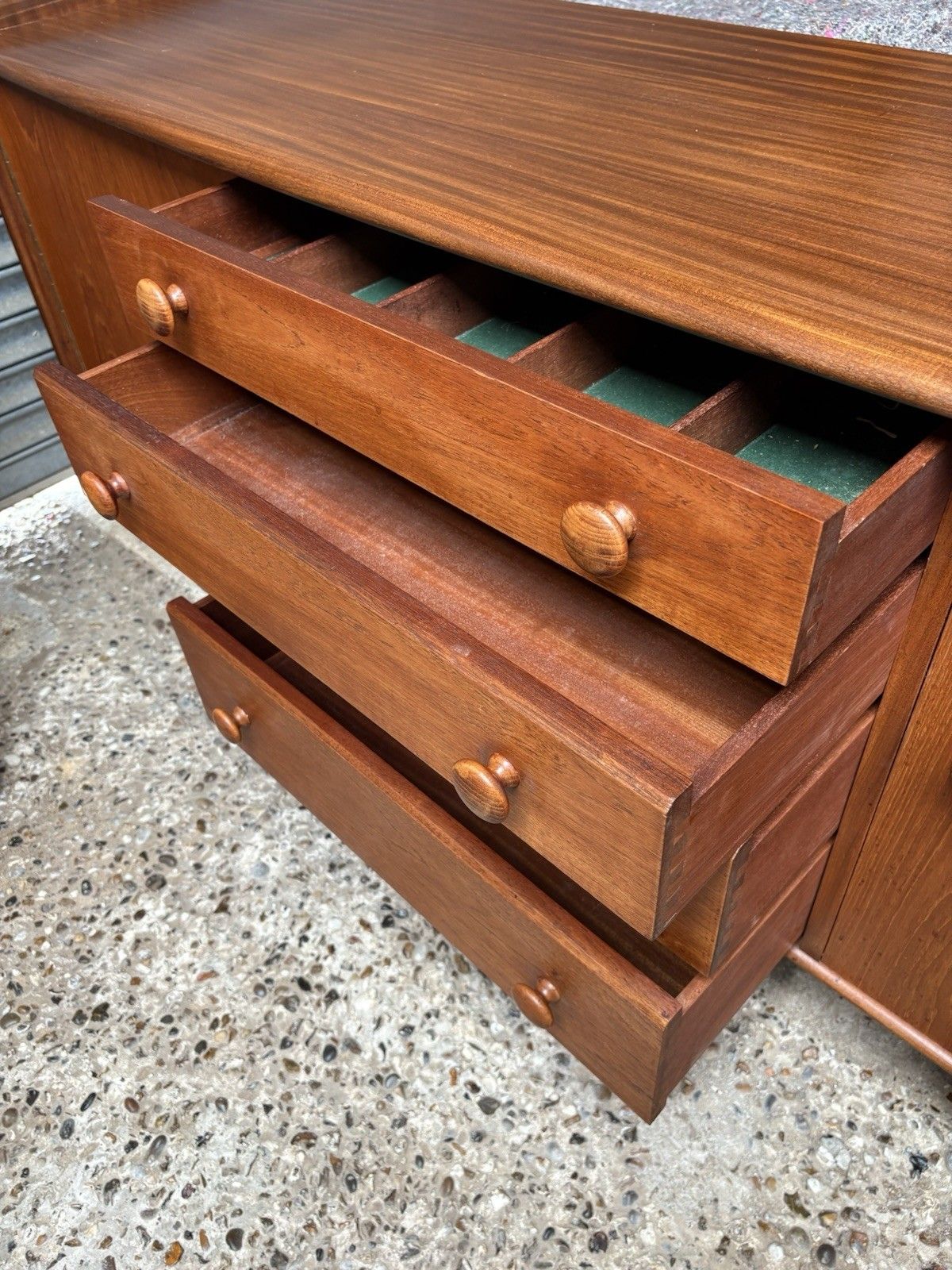 photo furniture Mcm Afromosia & Teak “Volany” Sideboard By John Herbert For Younger Ltd C.1960