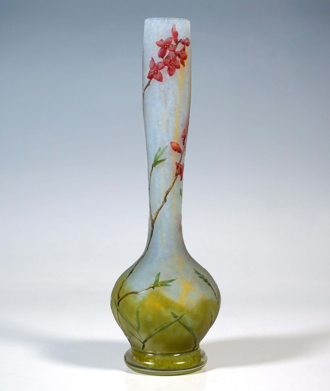 Art Nouveau Cameo Single Vase 'Daphné', Daum Nancy, France, Circa 1910/1915 photo furniture