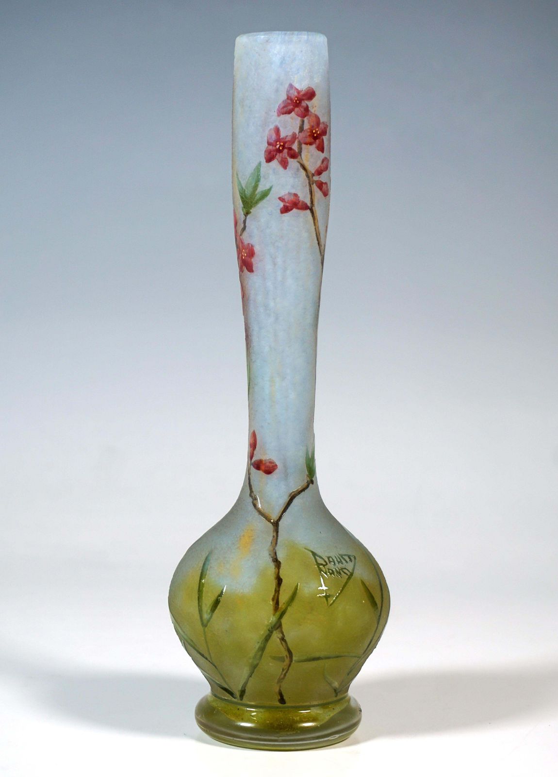 Art Nouveau Cameo Single Vase 'Daphné', Daum Nancy, France, Circa 1910/1915 photo Home Decor