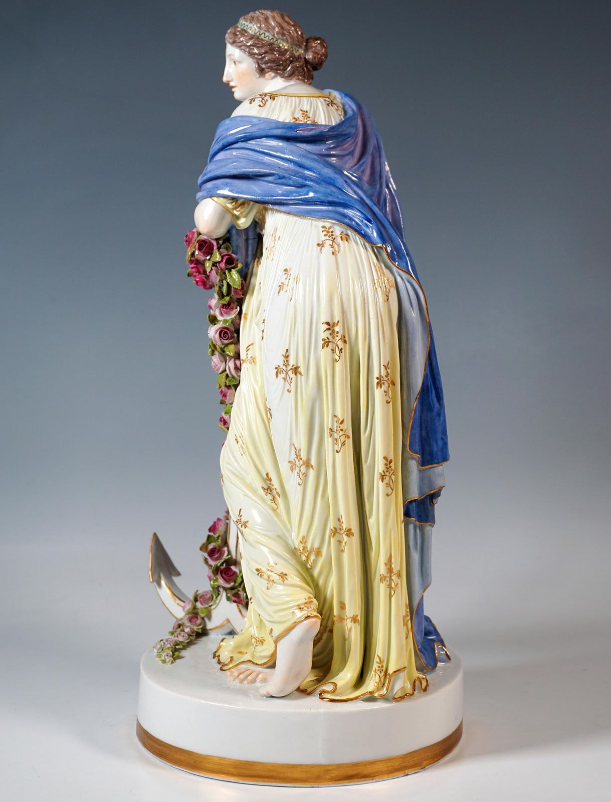 Large Meissen Porcelain Figurine 'Allegory Hope', By C.G. Juechtzer, Circa 1860 photo 6039.0