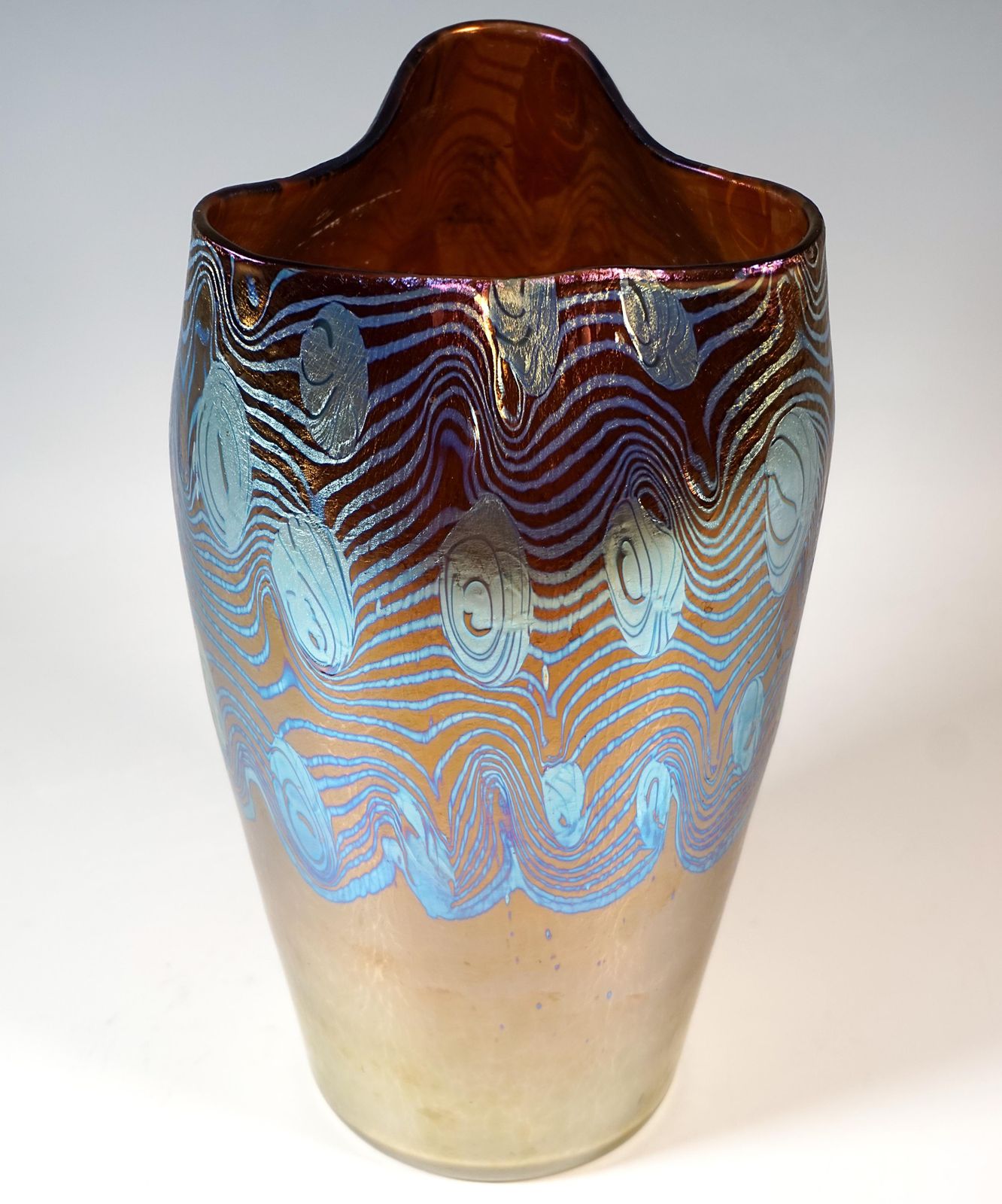 Loetz Art Nouveau Vase, 'Argus', Phenomenon Gre 2/351, Austria Hungary, Ca 1902 photo Home Decor