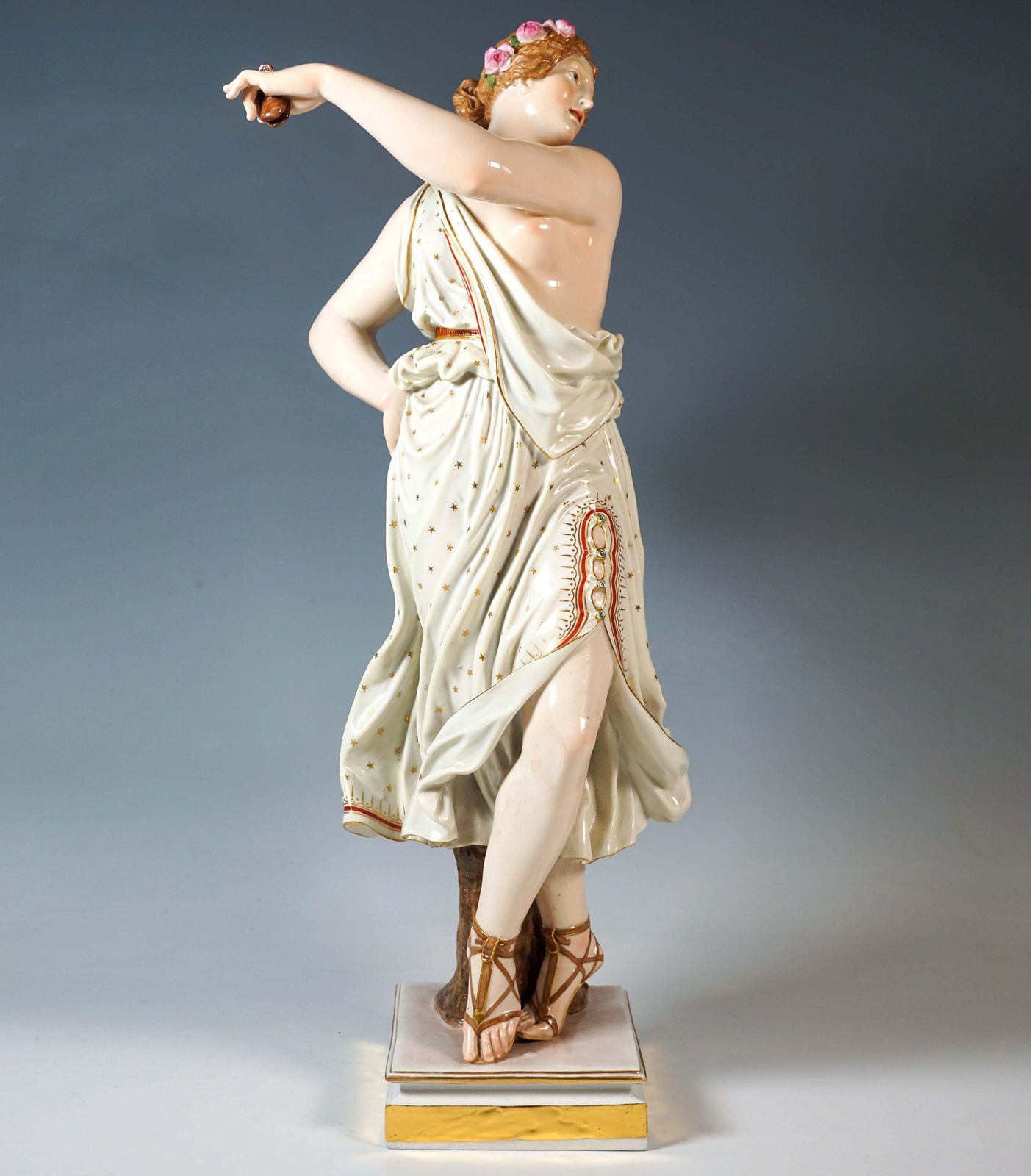 Large Meissen Porcelain Figurine 'Dancing Vestal Virgin' By E.J. Haenel, Ca 1880 photo furniture