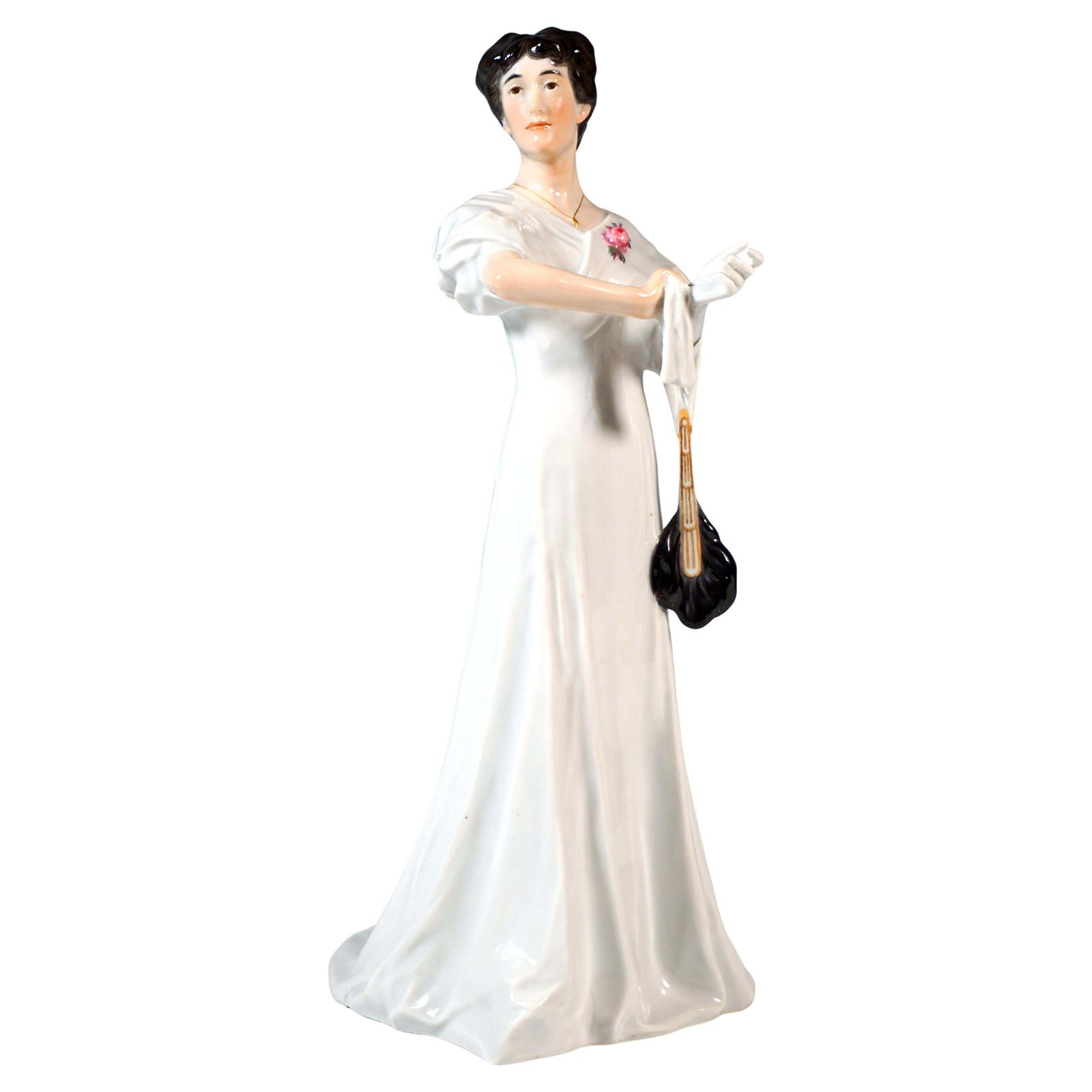 Meissen Art Nouveau Figurine, Ballroom Lady, By Rudolf Hentschel, Circa 1910