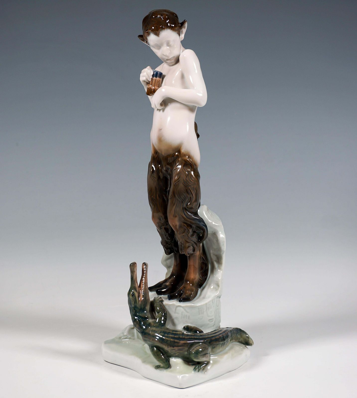 Porcelain Figure, Faun With Crocodile, By Rosenthal Selb, Germany, Circa 1923 photo furniture