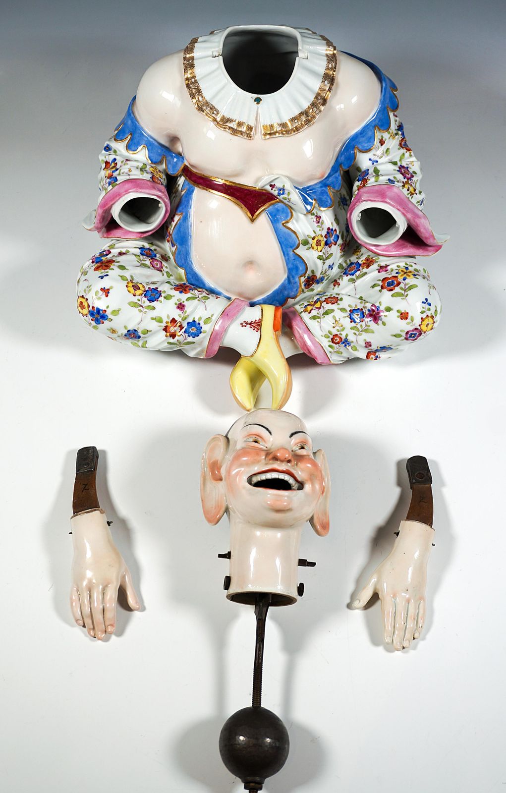 photo buy Two Large Seated Meissen Porcelain Wiggling Pagodas, By J.J. Kaendler, Ca 1840