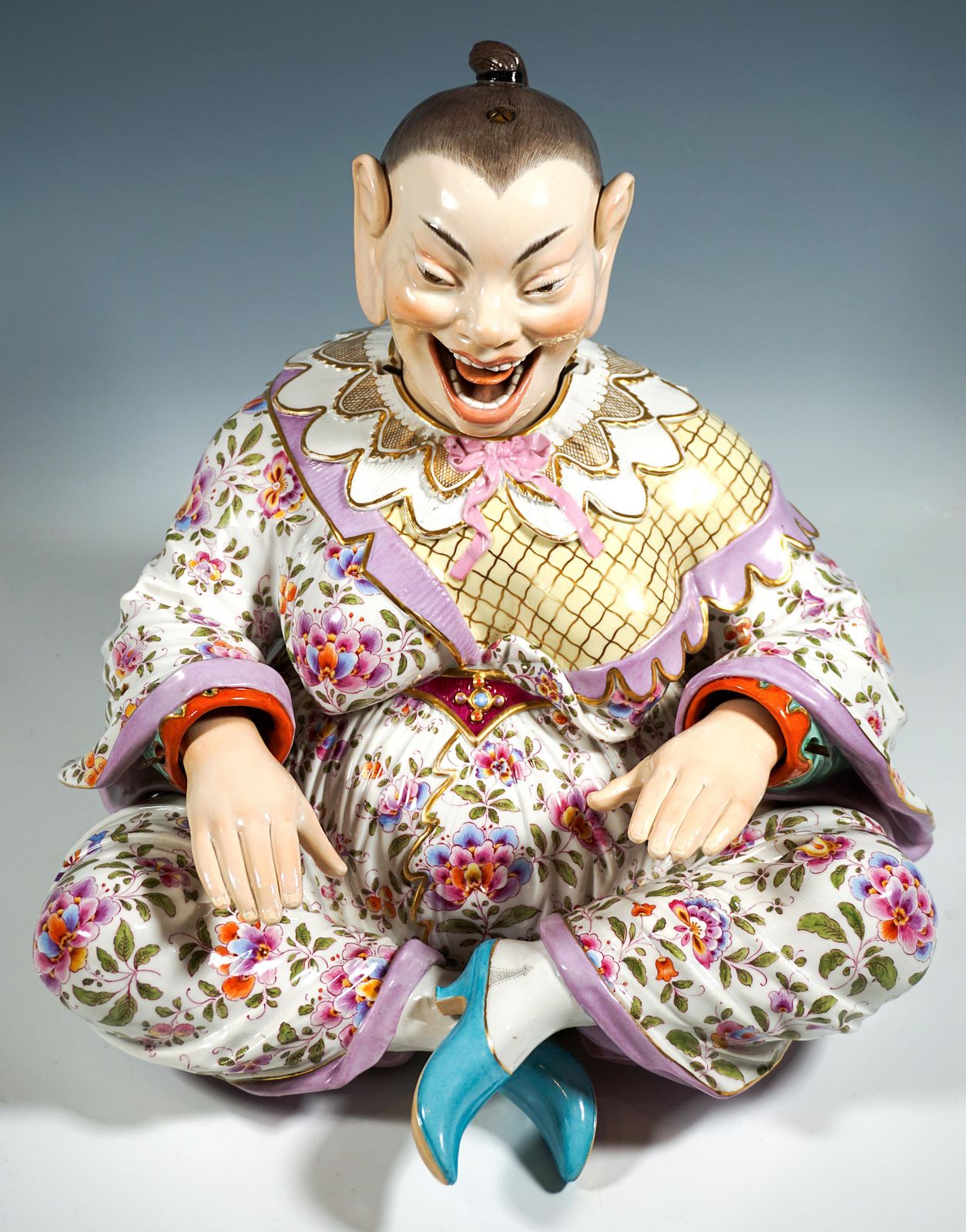 Large Seated Meissen Porcelain Wiggling Pagoda, By J.J. Kaendler, Circa 1860 photo vinterior