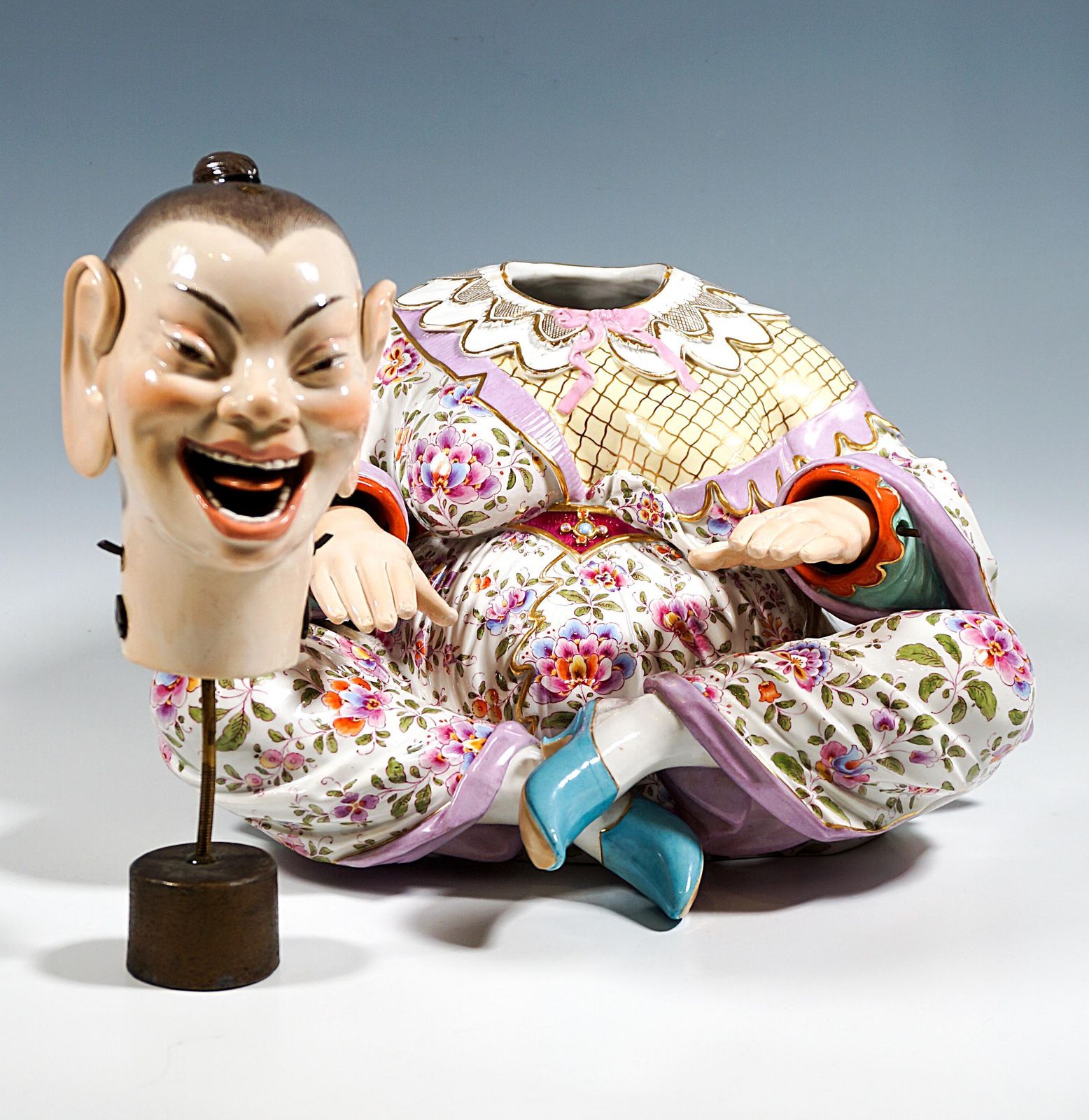 photo for sale Large Seated Meissen Porcelain Wiggling Pagoda, By J.J. Kaendler, Circa 1860