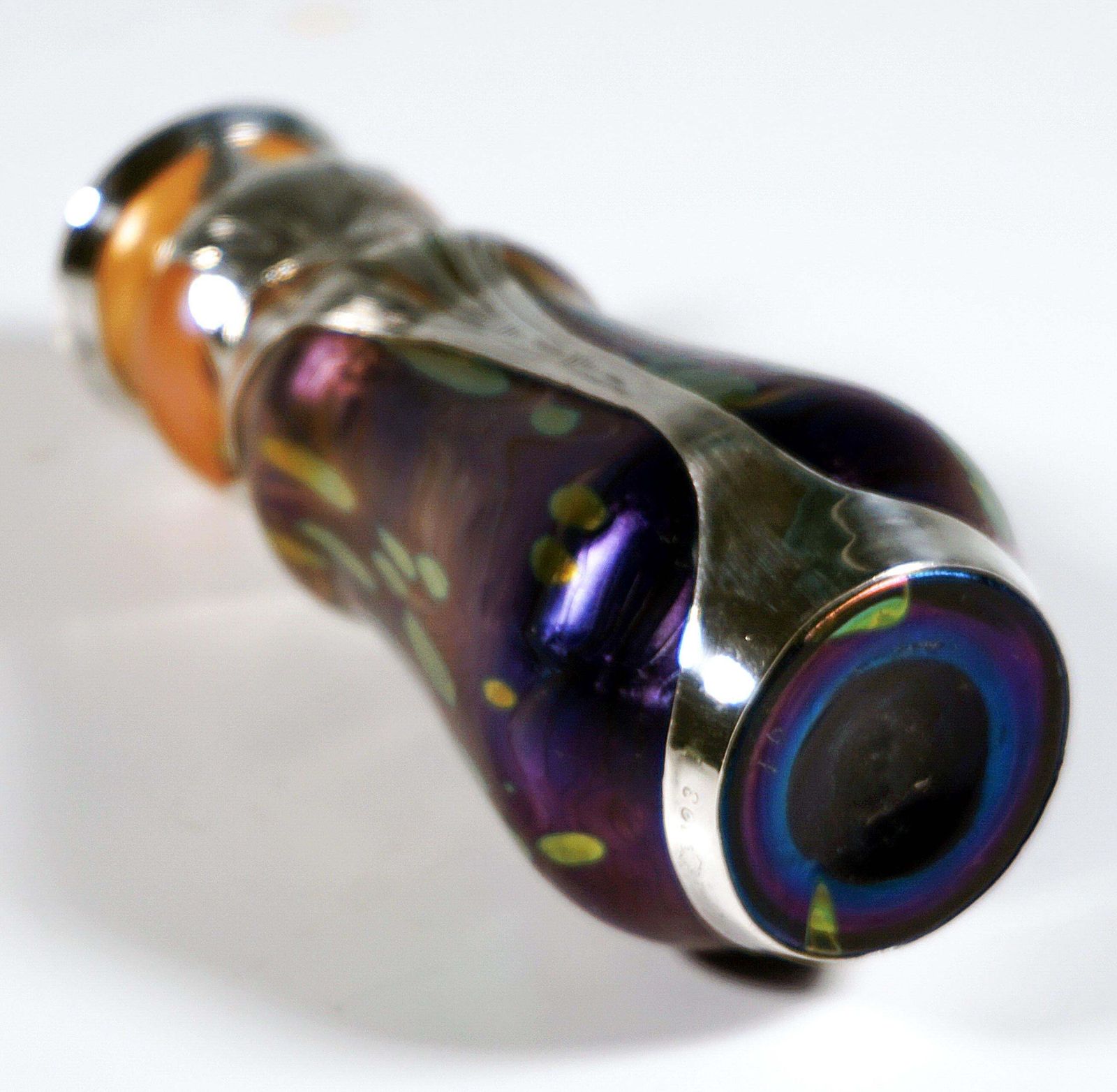 Loetz Art Nouveau Vase New Red Cytisus Silver Mount, Austria Hungary, Circa 1902 photo 4174.0