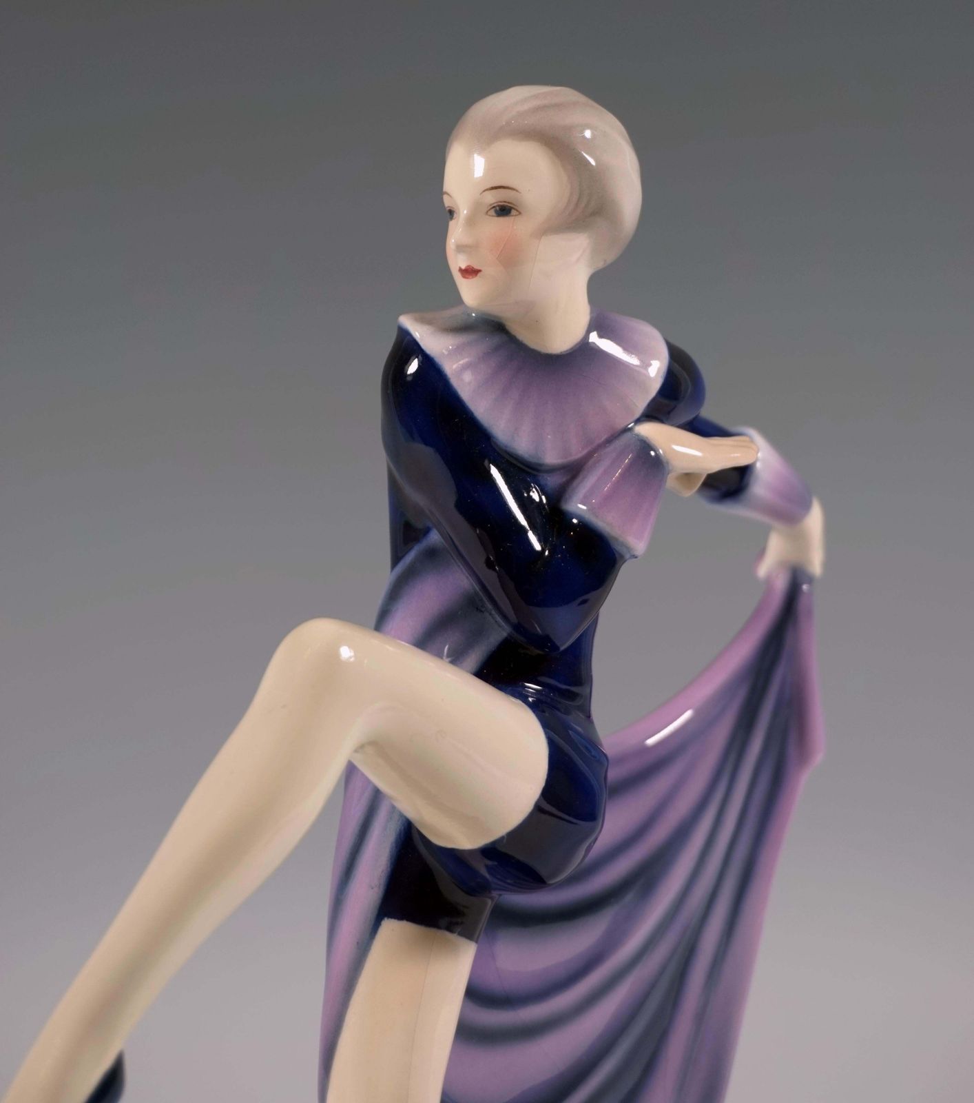 Goldscheider Vienna Art Déco Figure Posing Dancer With Cloth, By Lorenzl C. 1939 photo 2398.0