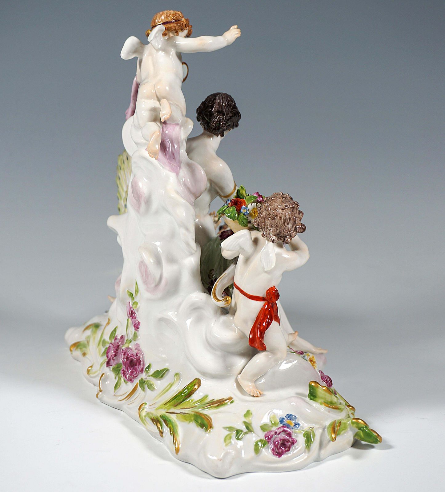 Meissen Art Nouveau Group 'The Air' By Paul Helmig, Germany, Around 1900 photo for sale