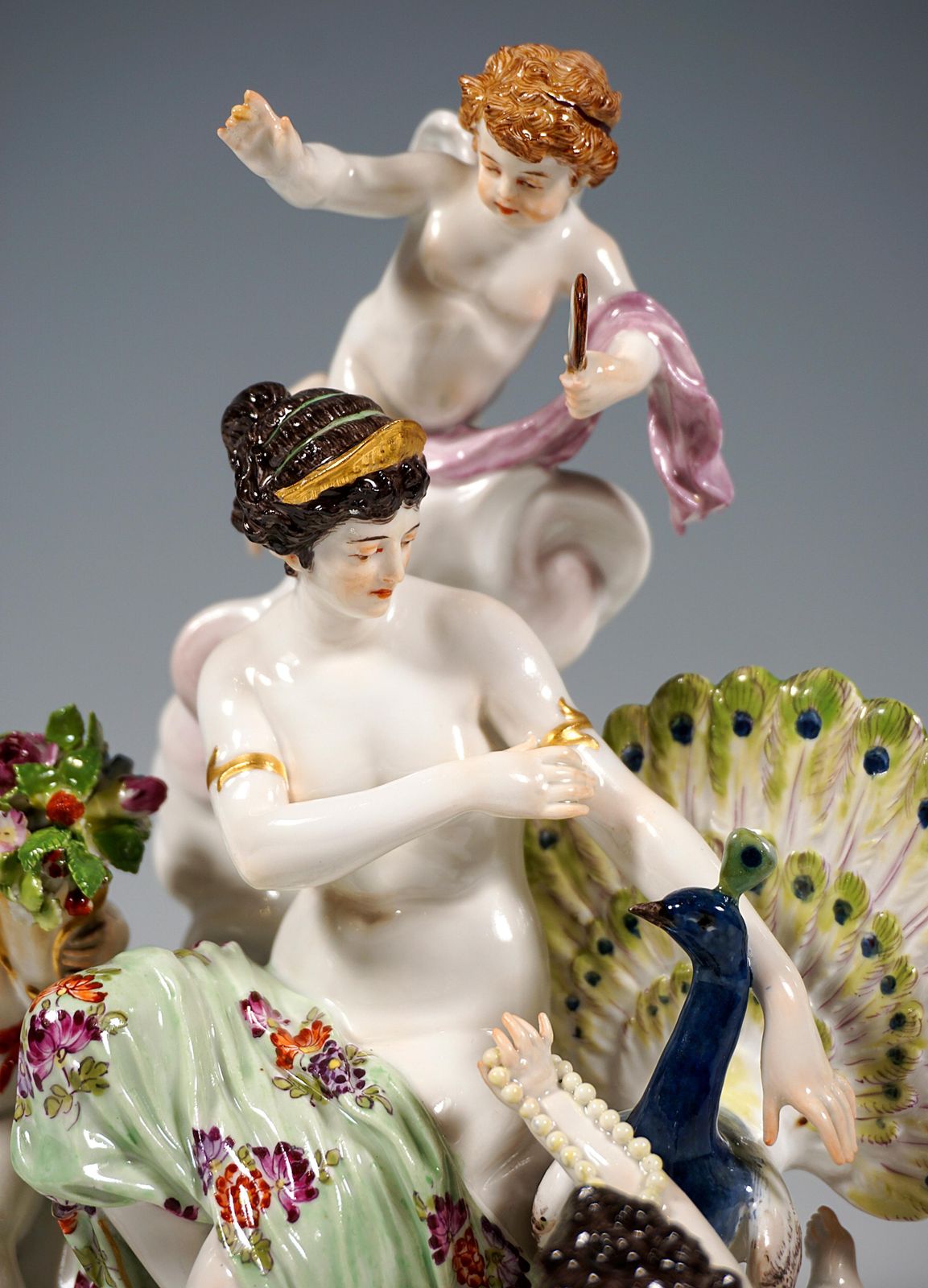 photo furniture Meissen Art Nouveau Group 'The Air' By Paul Helmig, Germany, Around 1900