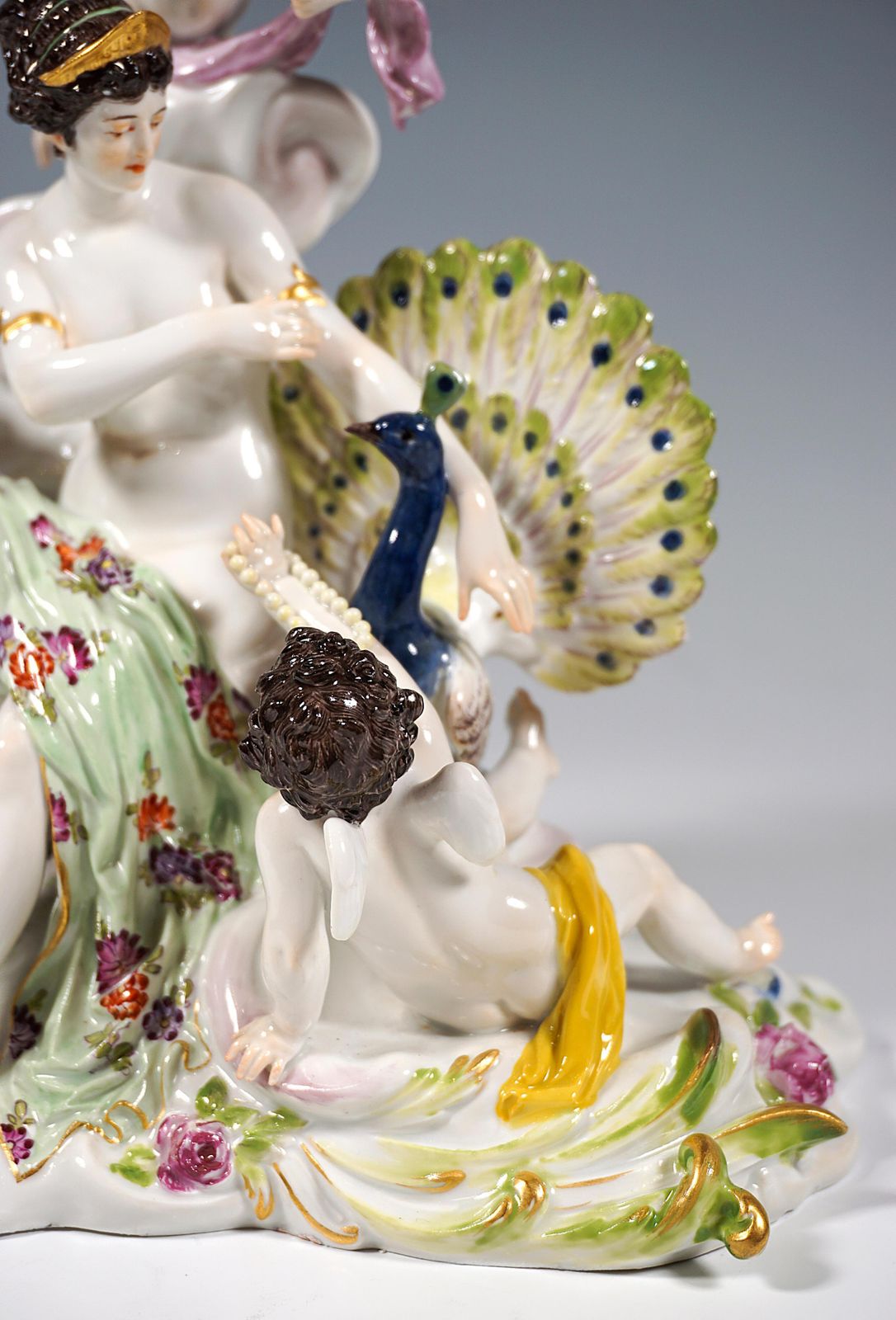 photo for sale Meissen Art Nouveau Group 'The Air' By Paul Helmig, Germany, Around 1900
