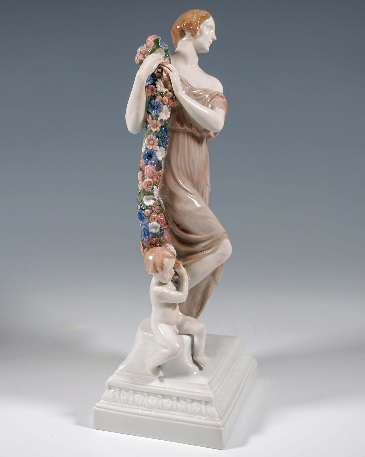 Large Porcelain Group 'Joy Of Life' By J. Limburg Rosenthal Selb Germany Ca 1923 photo vinterior