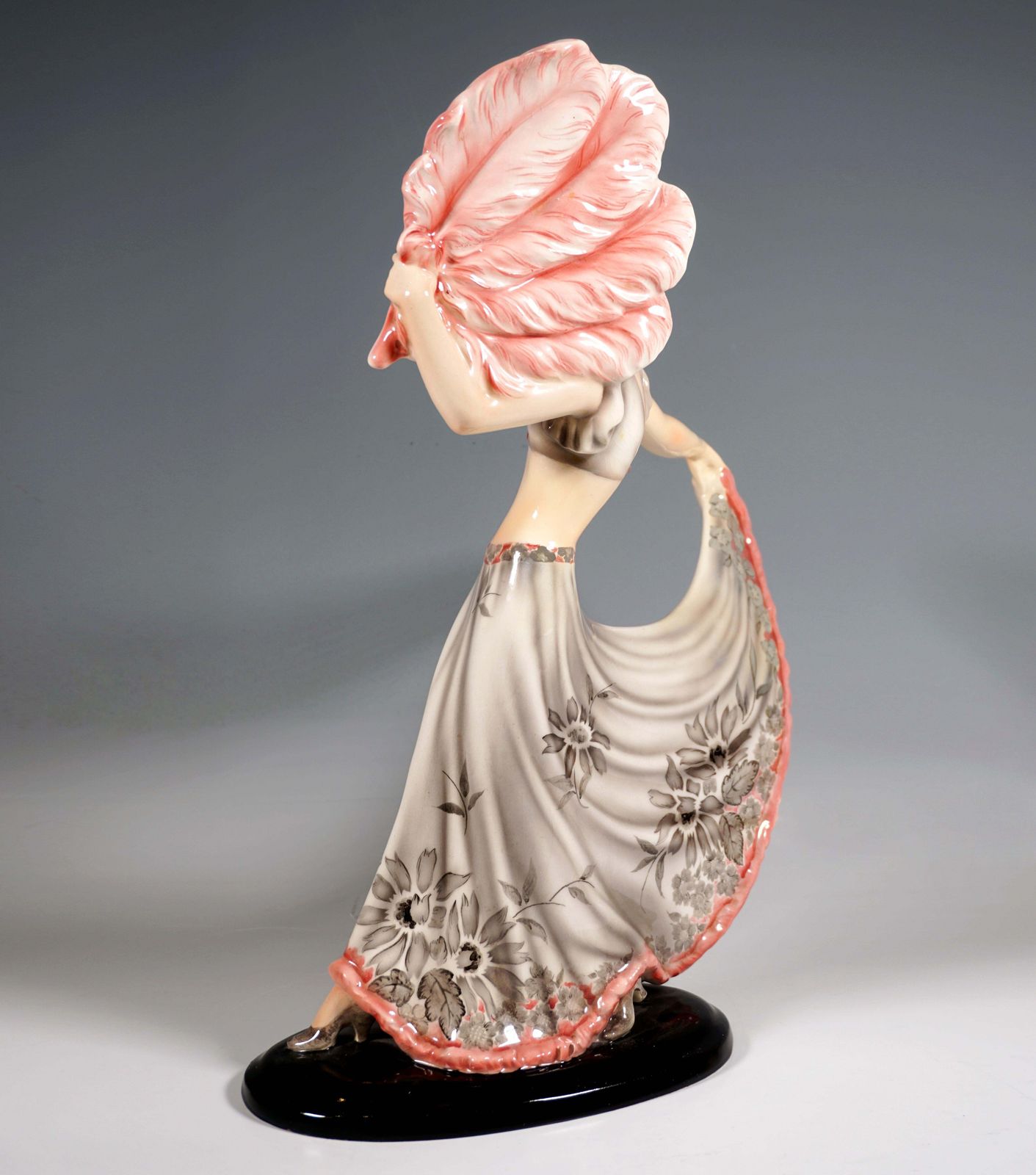 Goldscheider Art Déco Figure, 'Fan Dance', By Josef Lorenzl, Around 1939 photo furniture